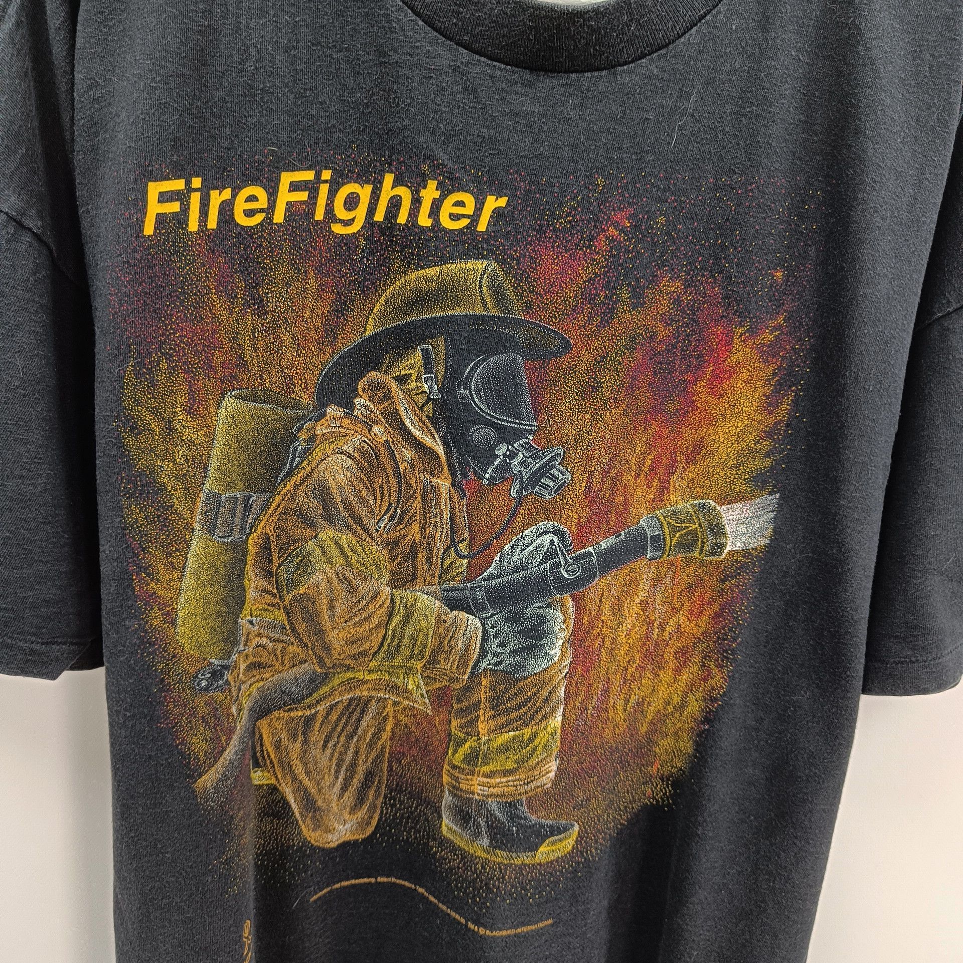 Blackbird Blackbird FireFighter Graphic T-Shirt Size US XXL / EU 58 / 5 - 3 Thumbnail
