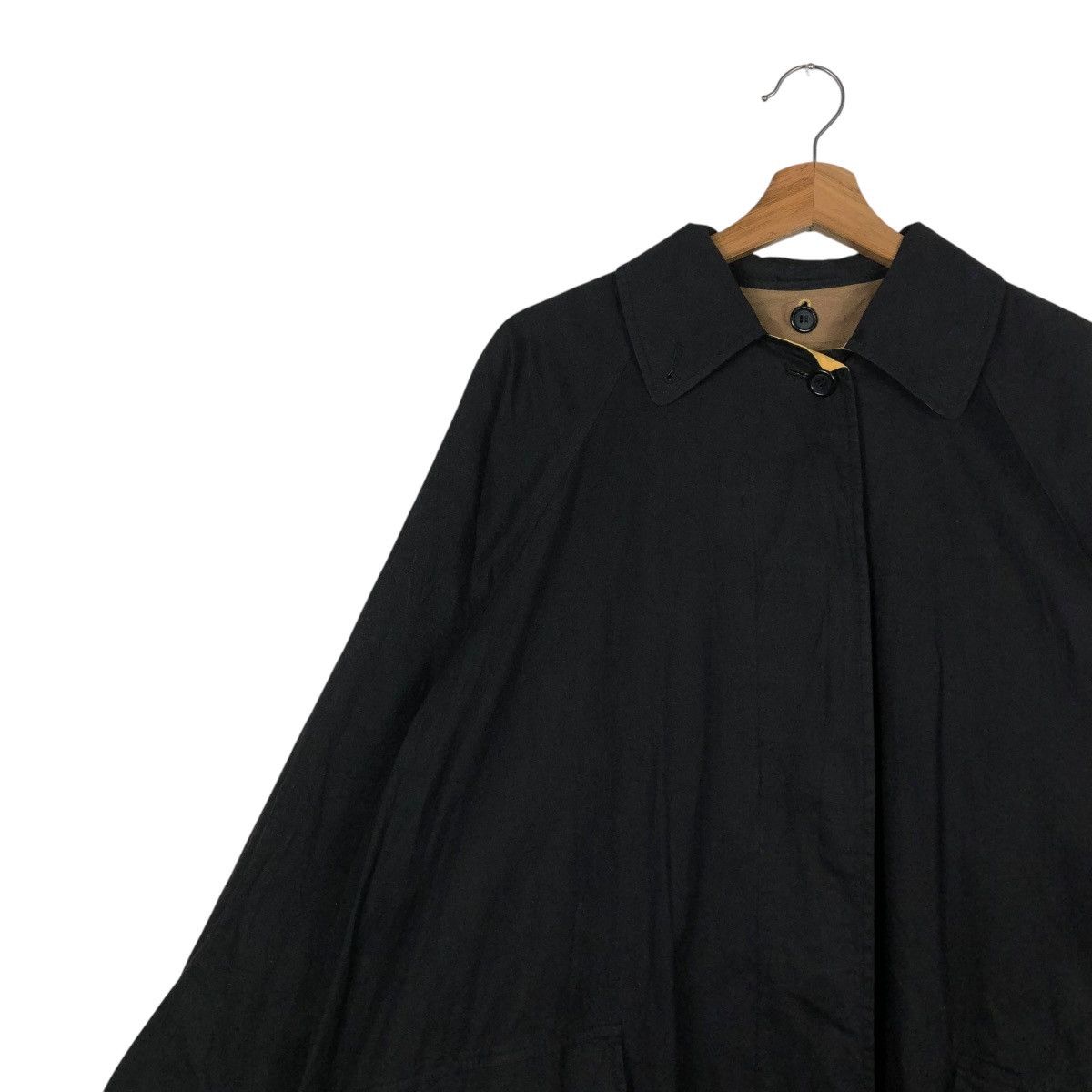 Burberry 🔥RICH BLACK VINTAGE WAX LONG JACKET BURBERRYS Size US M / EU 48-50 / 2 - 11 Thumbnail