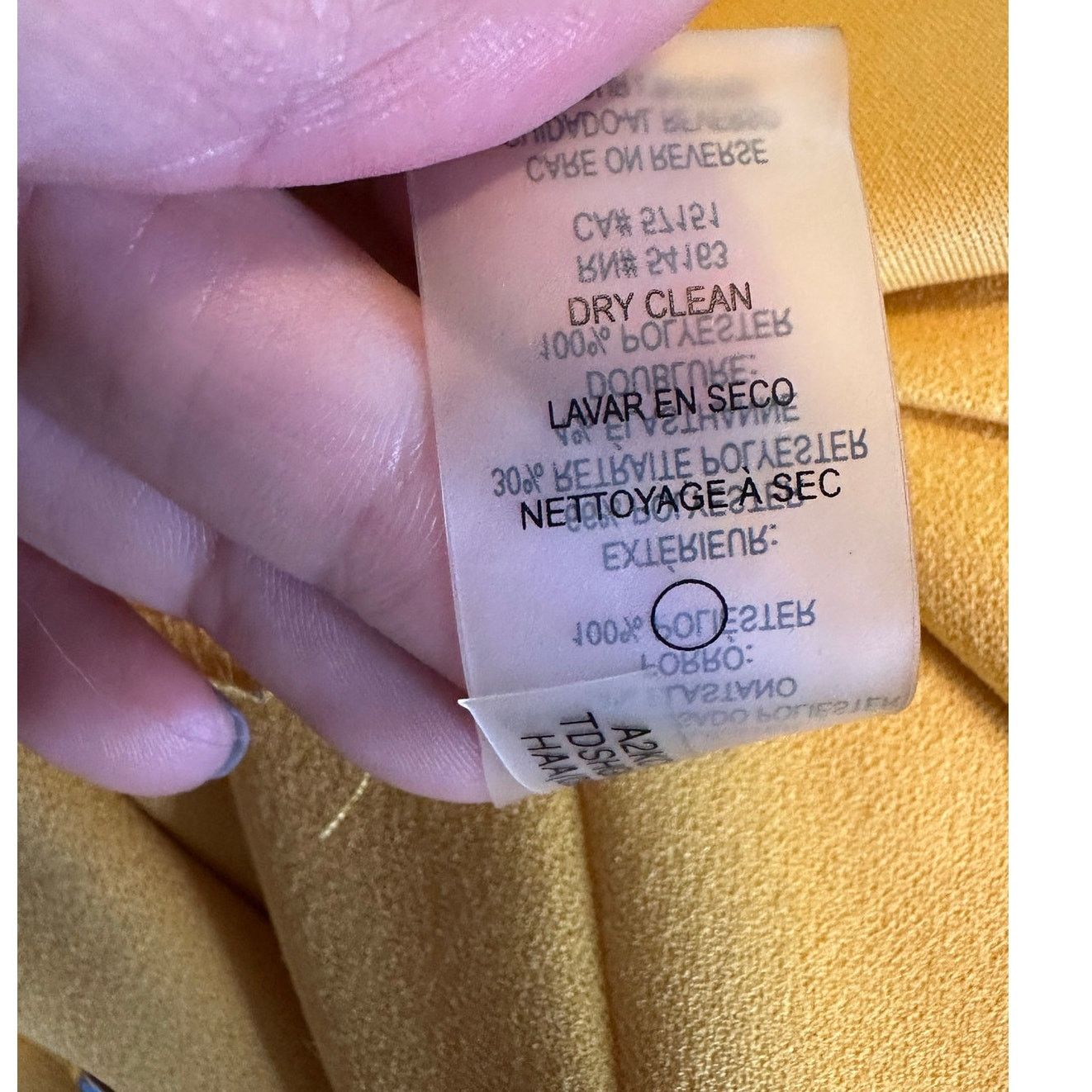 Tommy Hilfiger Tommy Hilfiger yellow crepe summer dress size 2 Size XS / US 0-2 / IT 36-38 - 5 Thumbnail