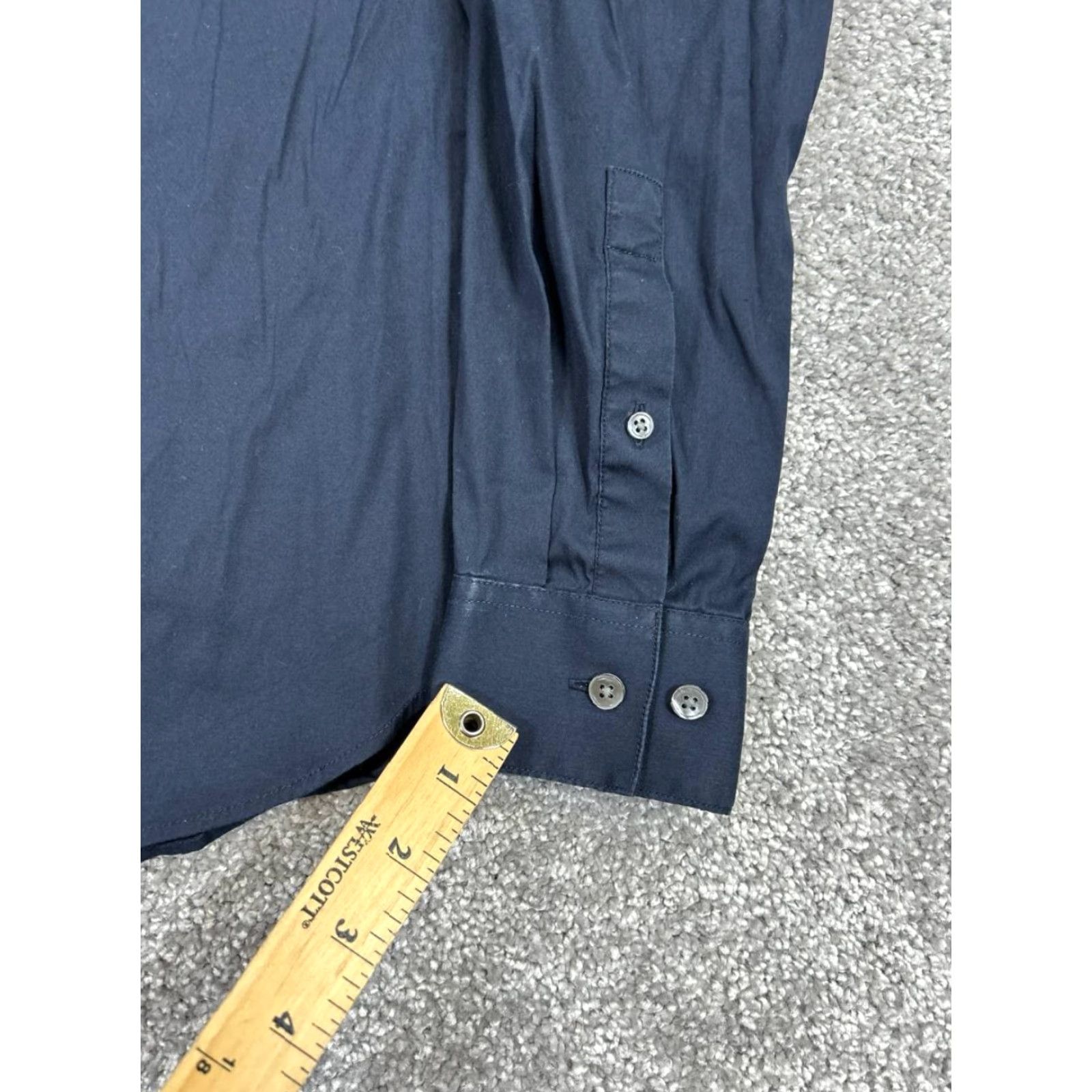 Theory Theory Shirt Mens M Blue Cotton Button-Up Collared Regular Size US M / EU 48-50 / 2 - 7 Thumbnail