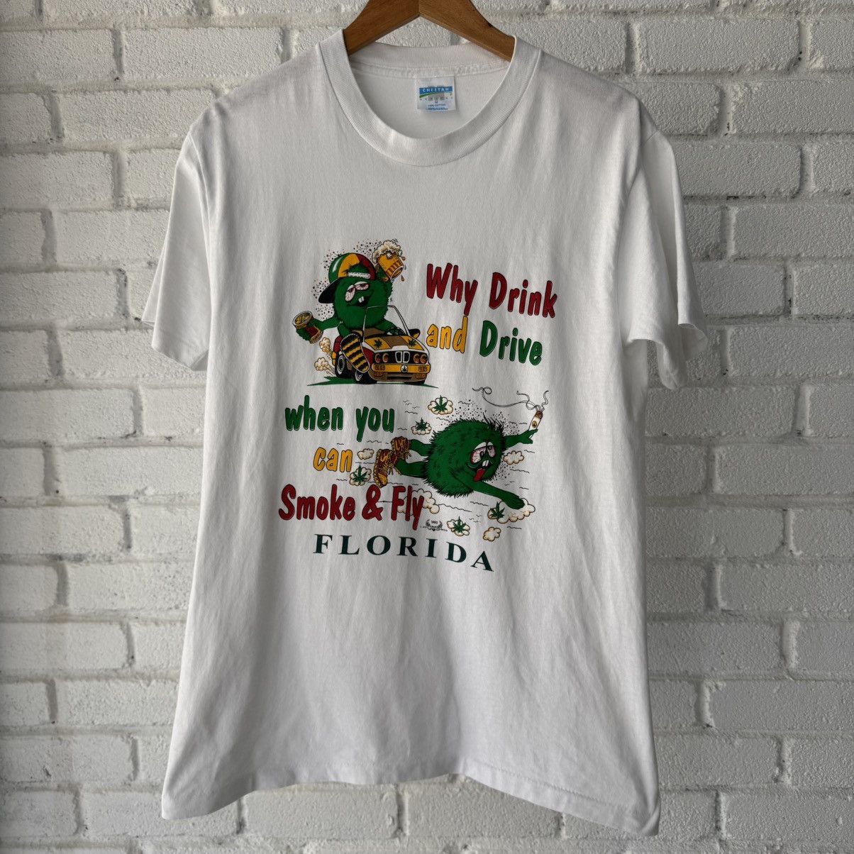 Vintage Smoke & Fly Tee Size US M / EU 48-50 / 2 - 1 Thumbnail