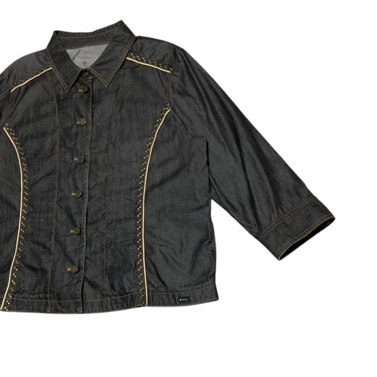 Japanese Brand Vintage Japanese Bruno Piatelli Denim Flannel Shirt Jacket Size US M / EU 48-50 / 2 - 3 Thumbnail