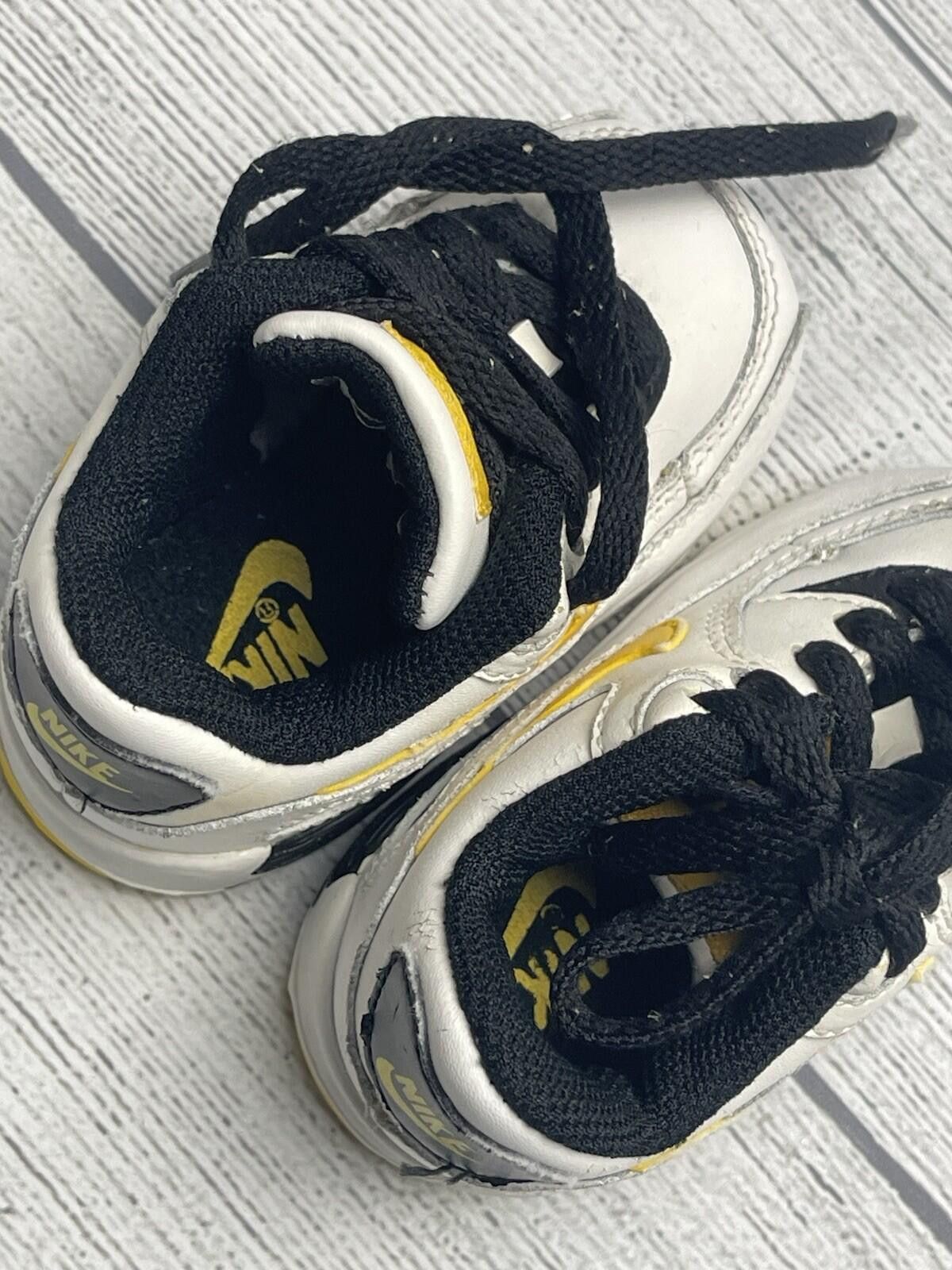 Nike Nike Air Max 90 Black Yellow Sneakers Infant Size 3c Size US 5 / EU 37 - 7 Thumbnail