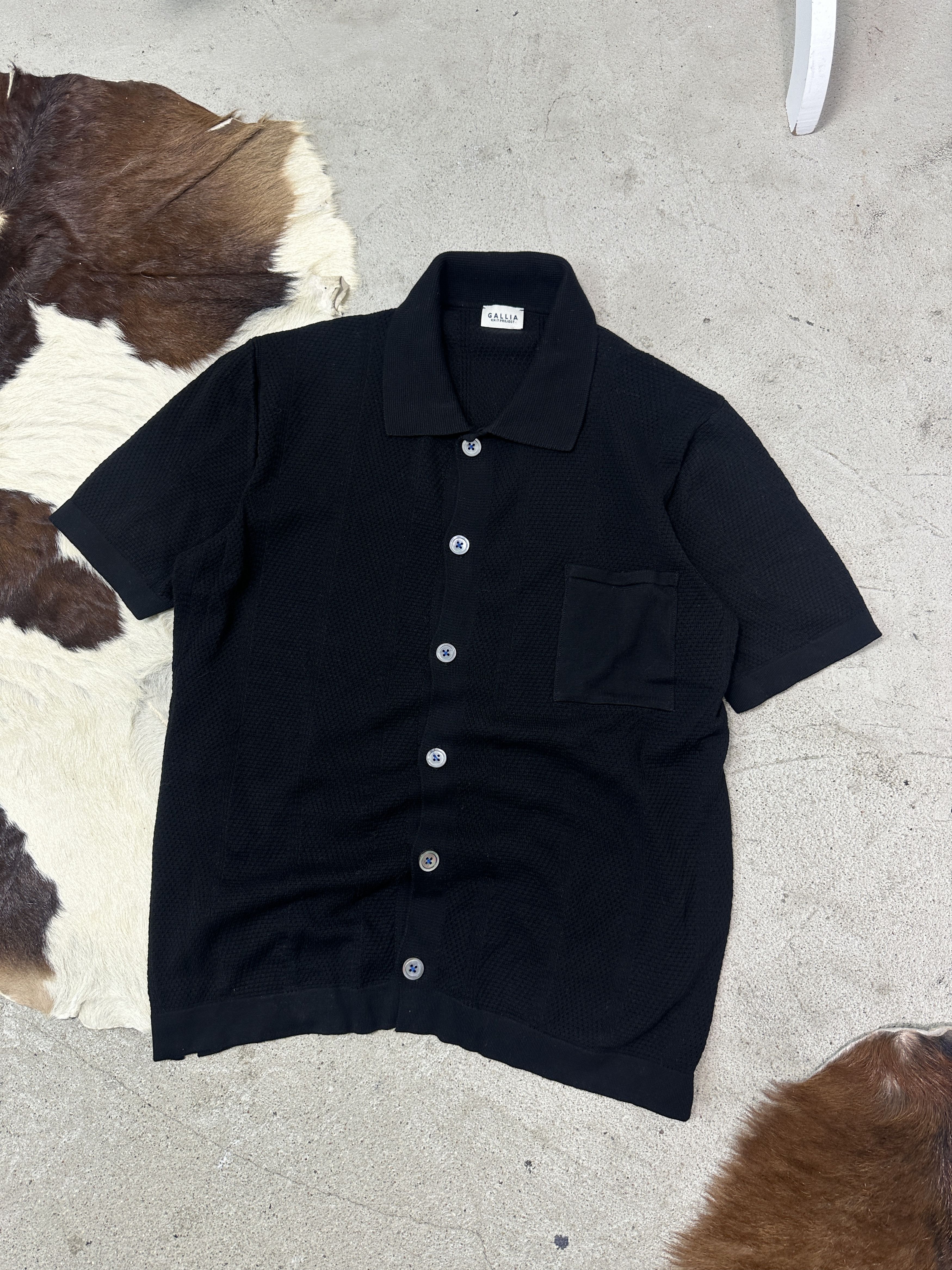 Vintage Vintage Old Money Short Sleeve Knit Overshirt Galiia Shirt Size US S / EU 44-46 / 1 - 2 Thumbnail
