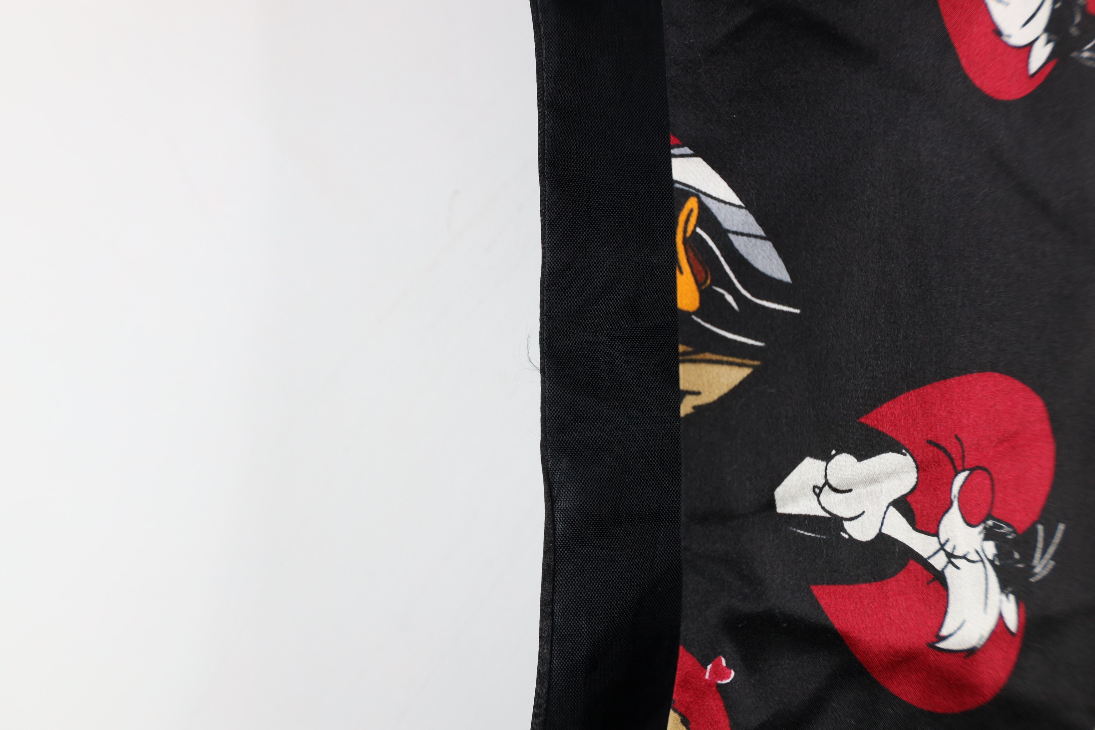 Vintage Vintage 90s Looney Tunes Heart Tie Back Button Vest Jacket Size L / US 10 / IT 46 - 9 Thumbnail