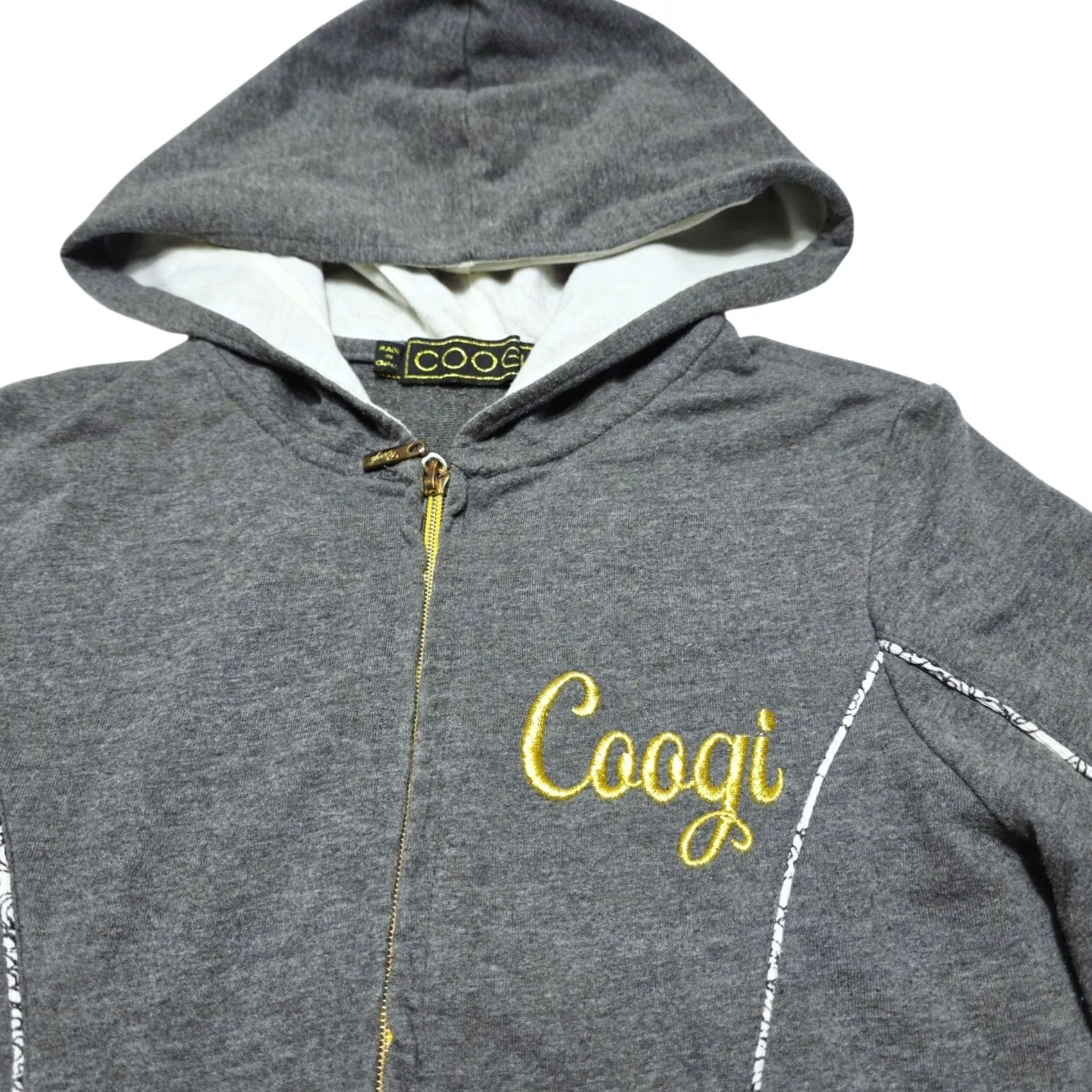 Coogi VINTAGE Coogi Hoodie Sweatshirt Women's M Heather Grey Full Zip Size M / US 6-8 / IT 42-44 - 2 Thumbnail