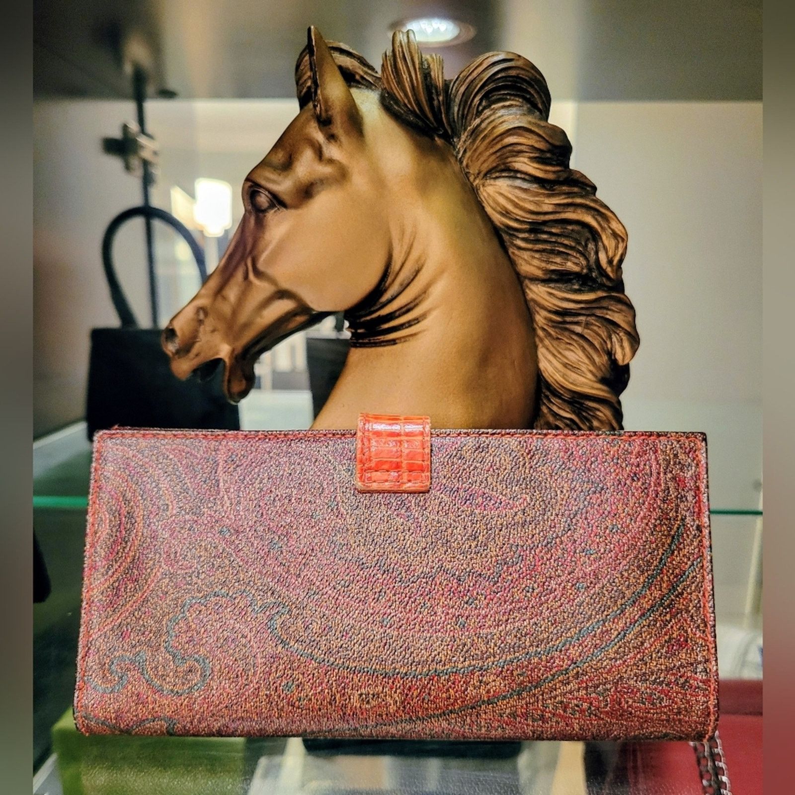 Etro ***SOLD SOLD****ETRO Milano Vintage Canvas & Leather | Size ONE SIZE - 2 Thumbnail