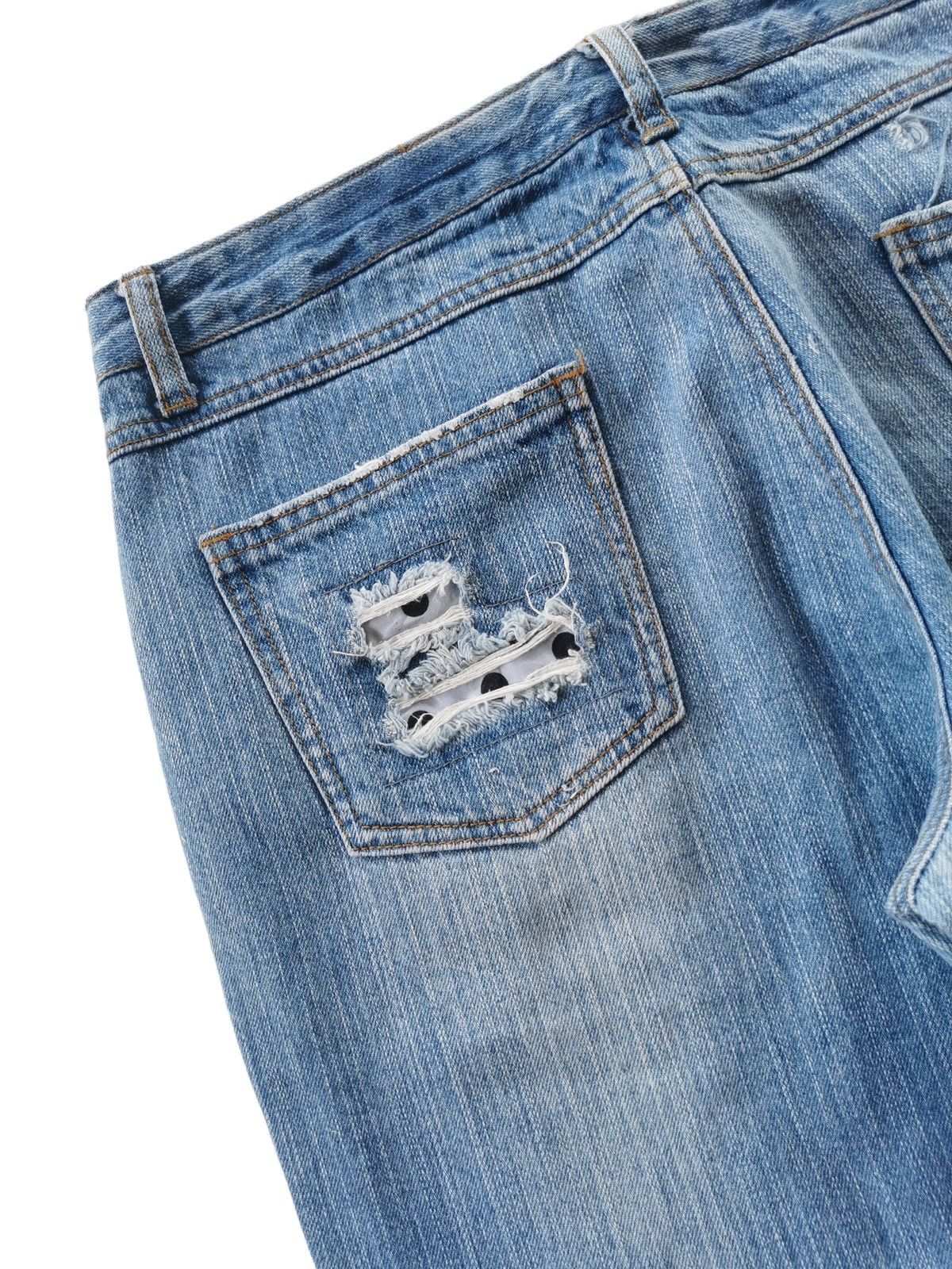 If Six Was Nine Distressed Denim Jeans 32x41 Size US 32 / EU 48 - 5 Thumbnail