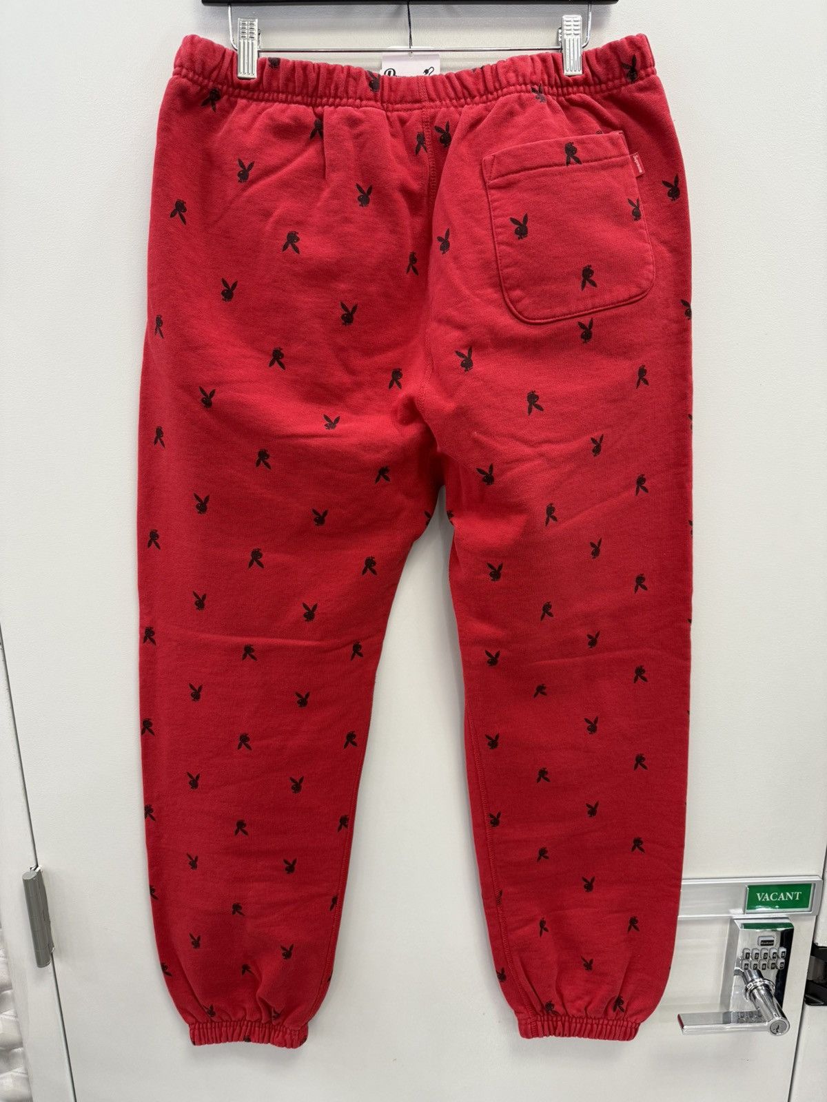 Supreme Supreme Red Playboy Sweatpants Size US 33 - 4 Thumbnail
