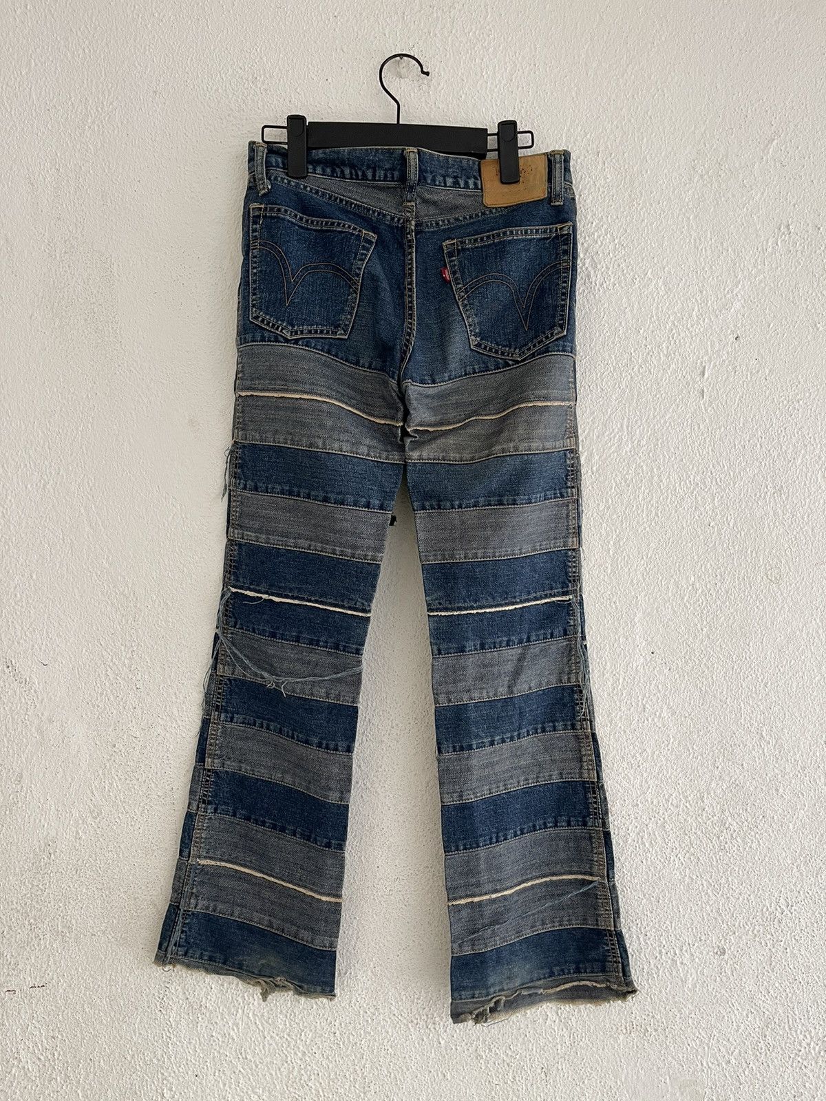 HYSTERIC GLAMOUR KINKY JEANS ダメージ加工 HYSTERIC GLAMOUR KINKY JEANS Patch Denim Dress Indigo Free