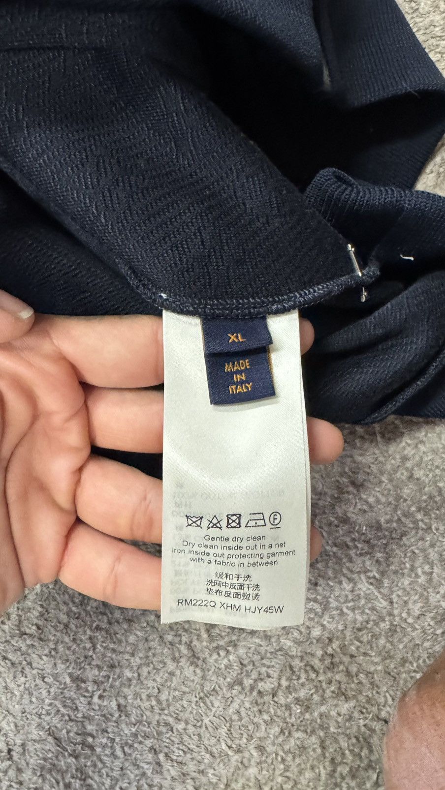 Louis Vuitton Monogram Zip Jacket Navy Blue