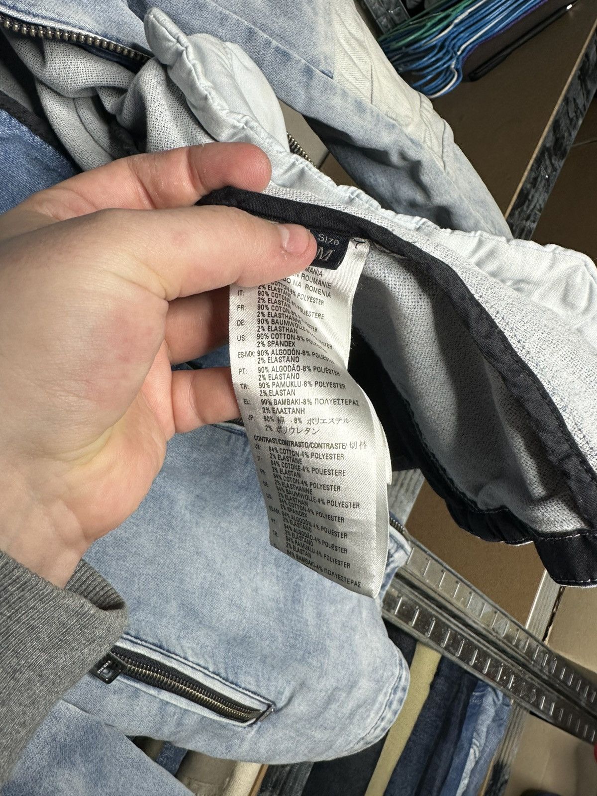 Diesel DIESEL JOGGJEANS DENIM JACKET MENS SIZE M LIGHT BLUE BIKER Size US M / EU 48-50 / 2 - 8 Thumbnail
