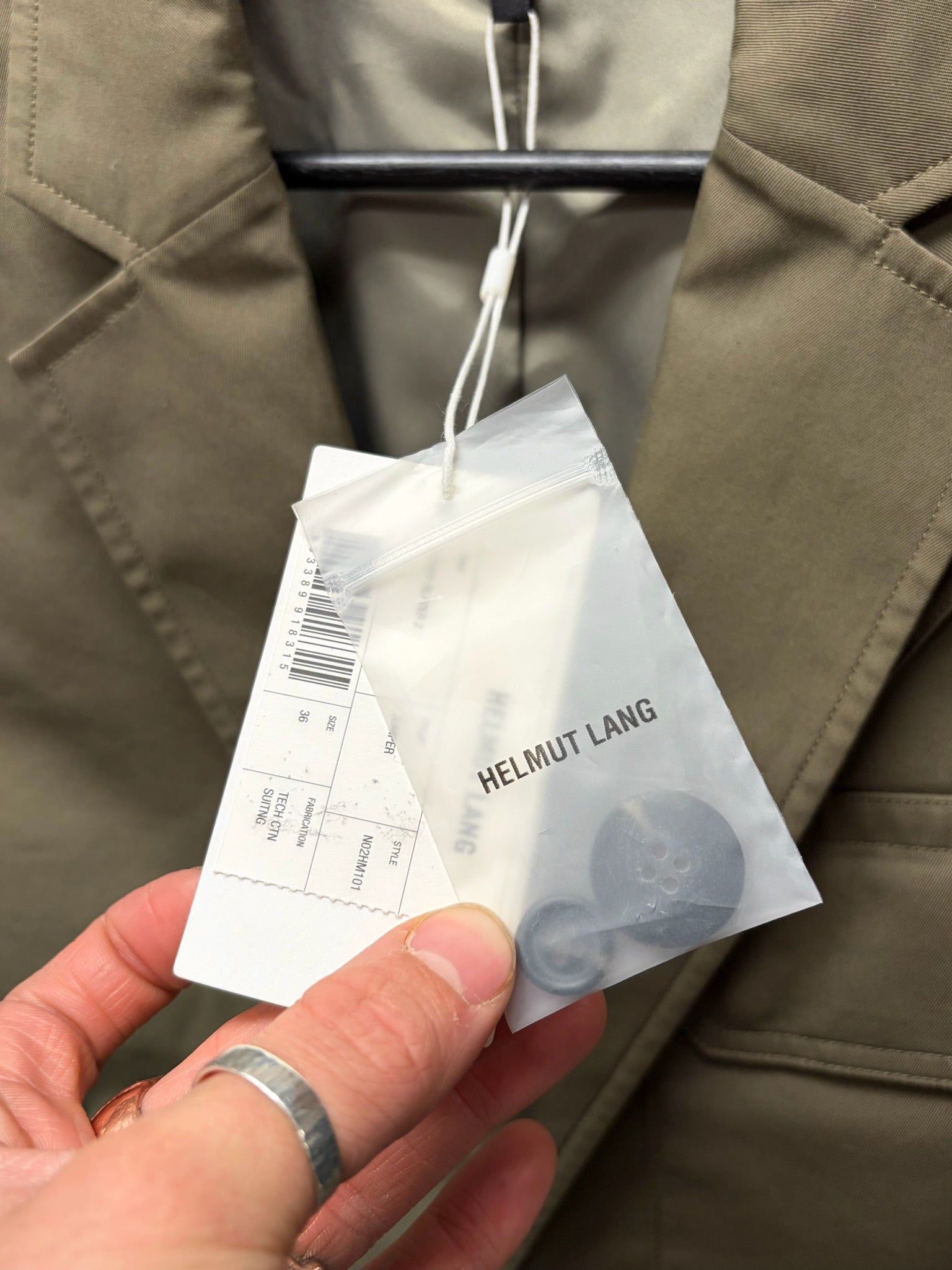 Helmut Lang Vintage Helmut Lang Oversized Dust Brown Heavy Cotton Blazer Size 36R - 3 Thumbnail