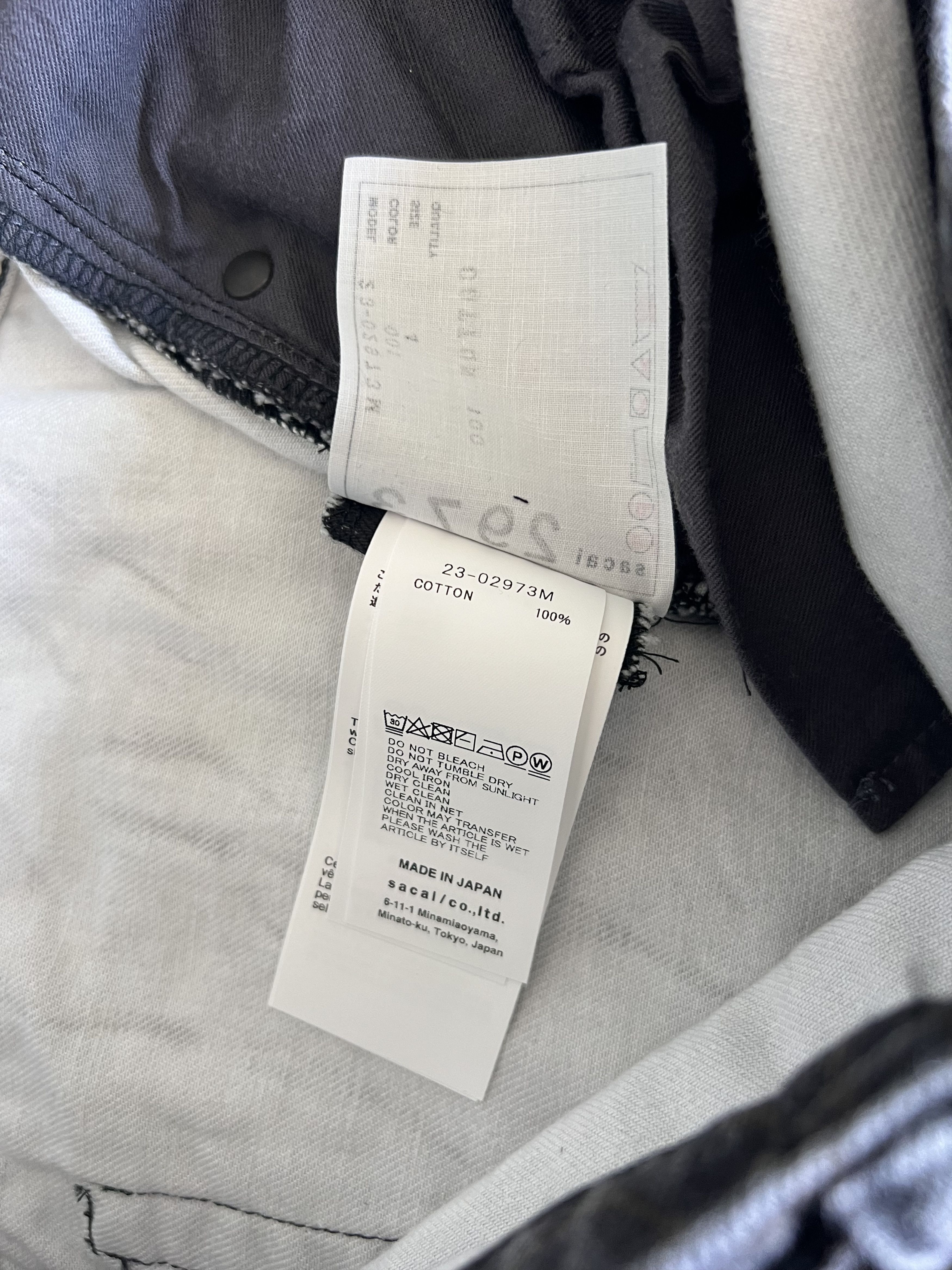 Sacai Sacai Eric Haze Denim Jeans in Black Size US 34 / EU 50 - 9 Thumbnail