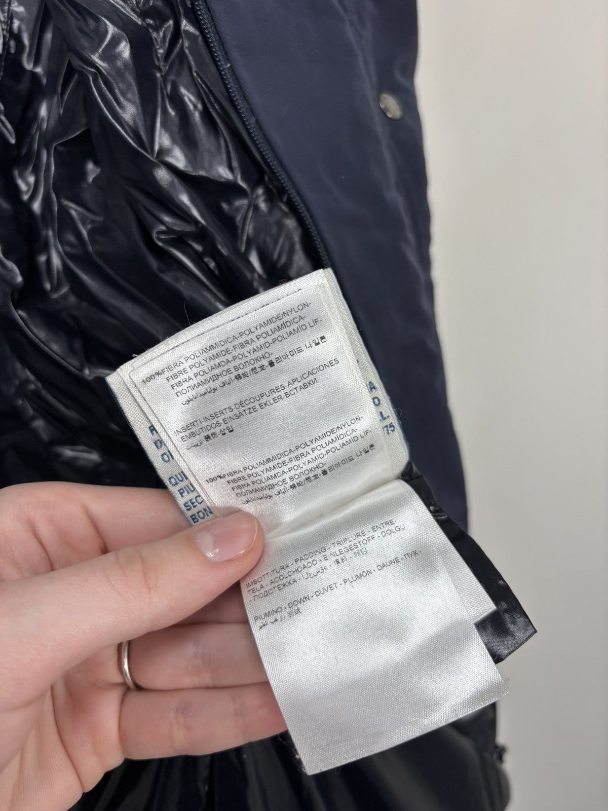 Moncler Moncler Romney Women’s Navy Blue Down Puffer Jacket Coat Size XL / US 12-14 / IT 48-50 - 19 Thumbnail