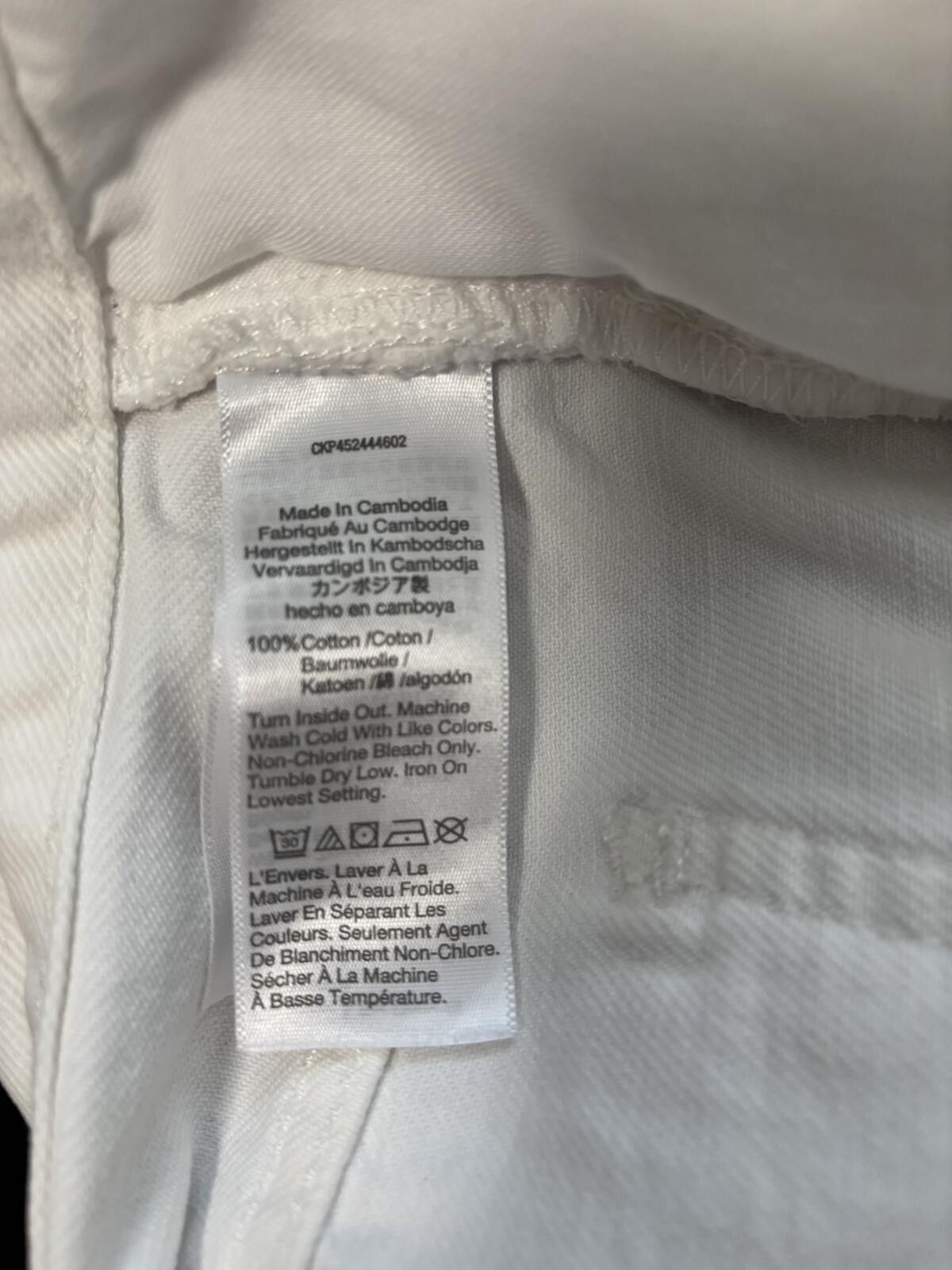 Madewell White Denim Cutoff Shorts with Frayed Hem 25 Size 30" / US 8 / IT 44 - 5 Thumbnail