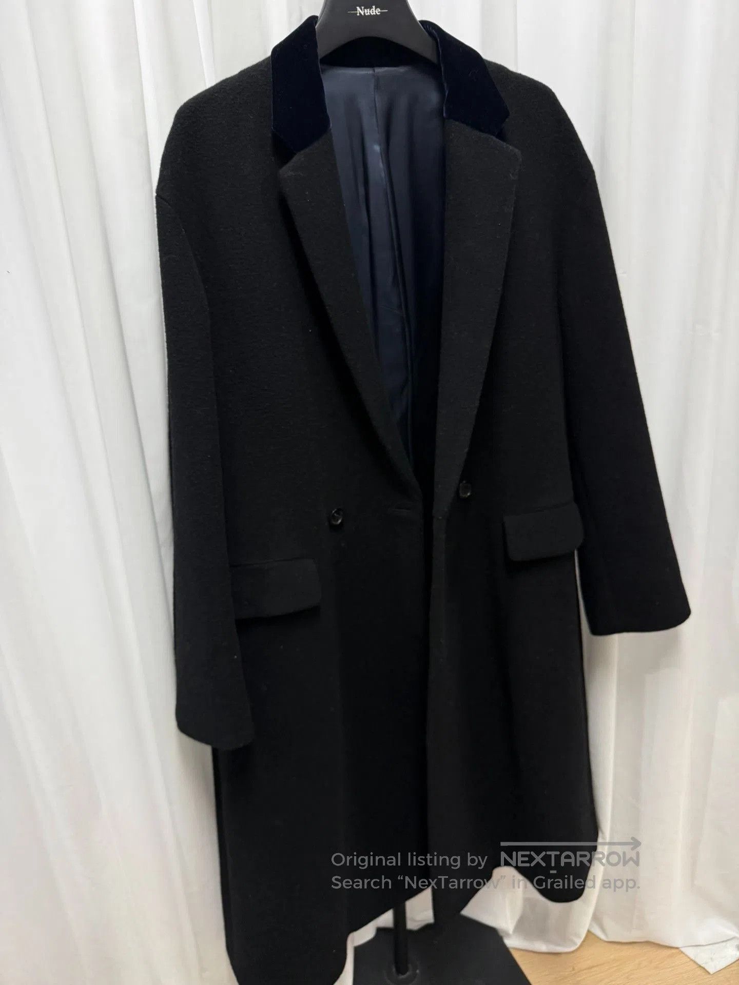 Undercover Kanye Inspired Velvet Collar Coat. Size US L / EU 52-54 / 3 - 7 Thumbnail