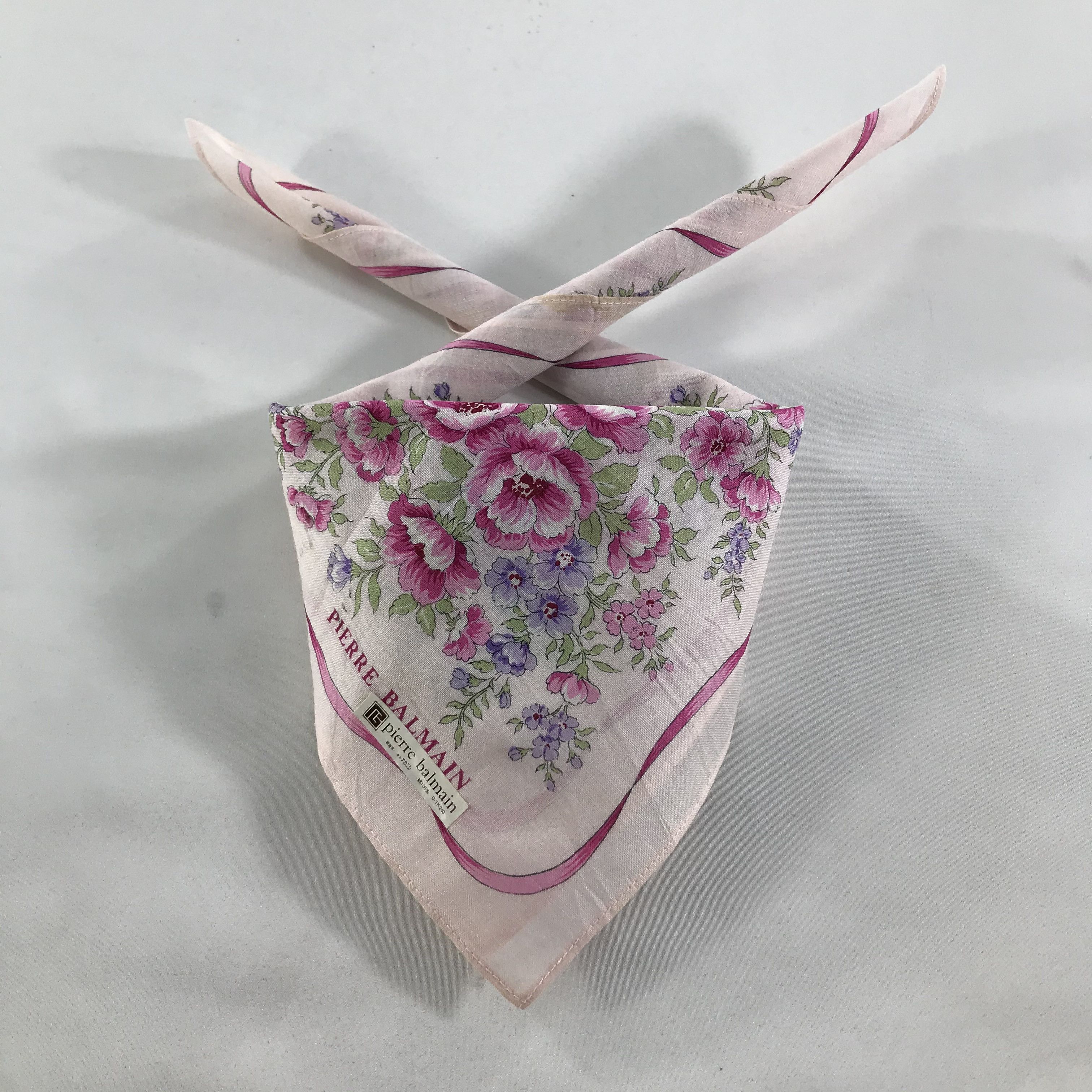 Pierre Balmain × Vintage Pierre Balmain Bandana / Handkerchief / Neckerchief - S1636 Size ONE SIZE - 3 Thumbnail