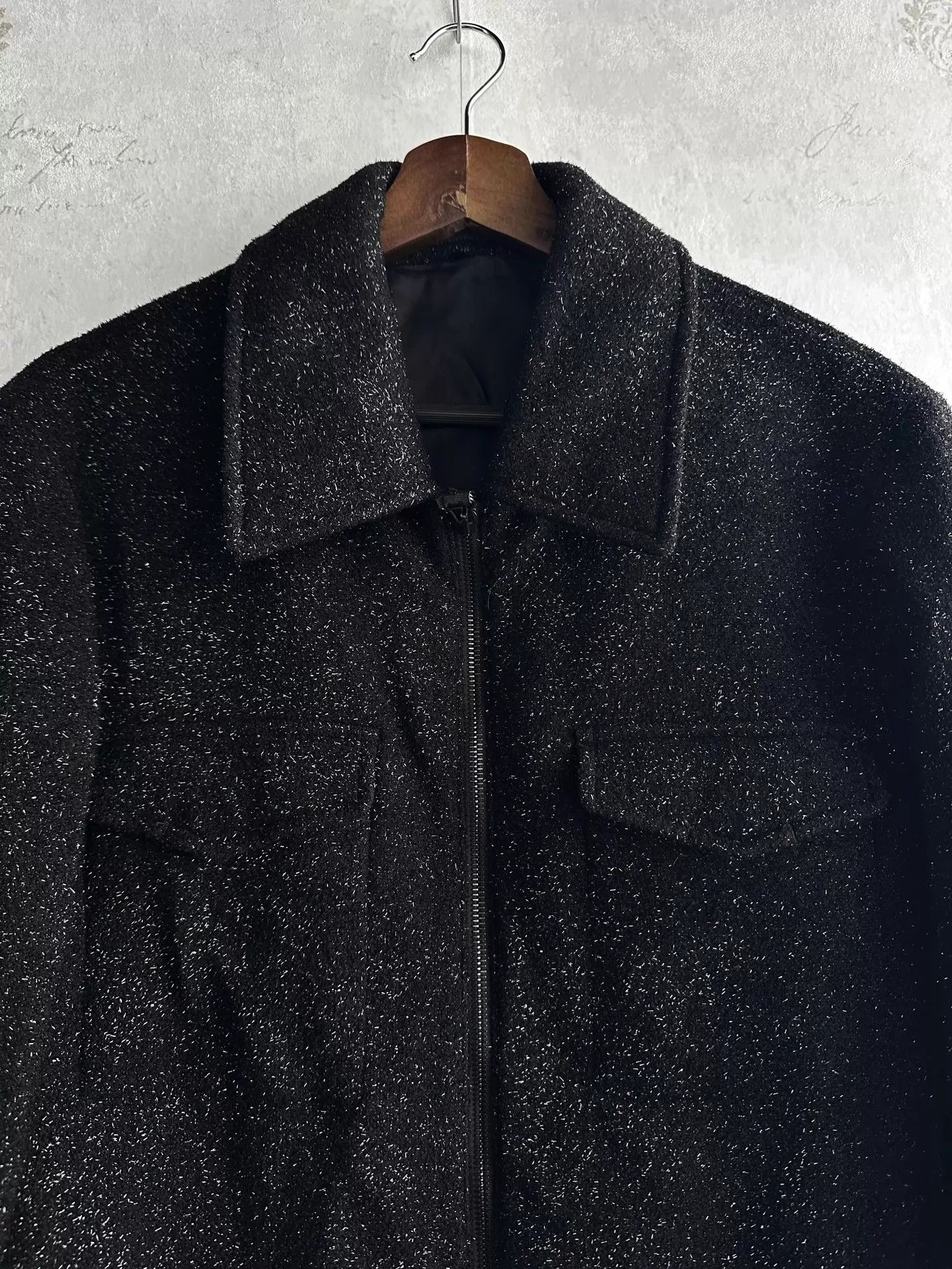 Alexander McQueen Alexander McQueen Silver Thread Wool Pocket Jacket Size XL / US 12-14 / IT 48-50 - 1 Thumbnail