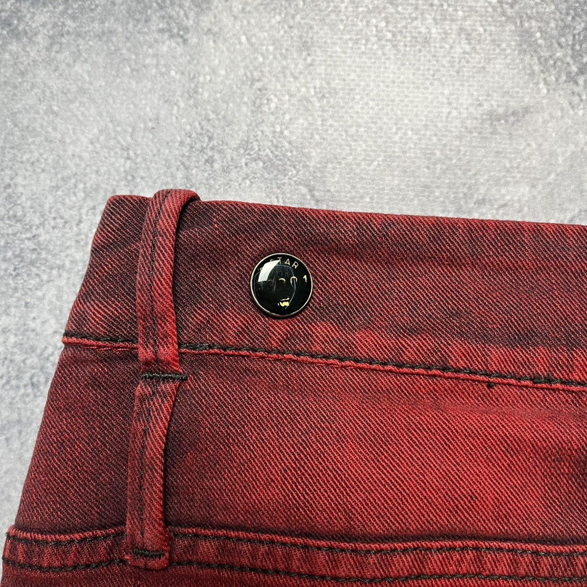 G-Star Vintage G-Star Raw Red Denim Tavi Mini Skirt Y2K Streetwear Size 30" / US 8 / IT 44 - 15 Thumbnail