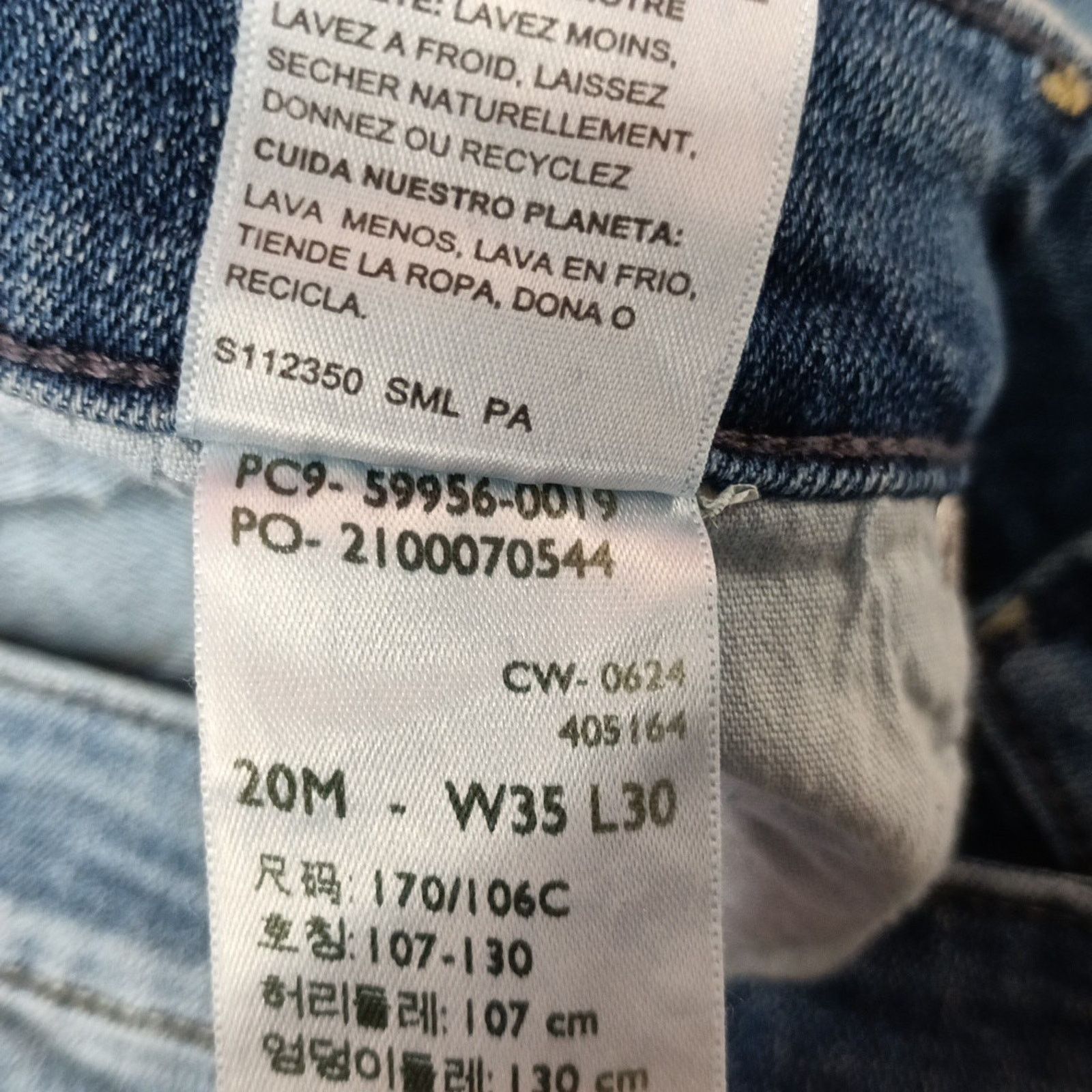 Levi's Levi Mid Rise Straight Jeans Women's Size 20M 35x30 Blue Size 42" / US 20 - 6 Thumbnail