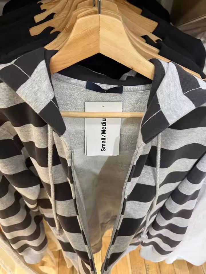 Japanese Brand Striped Patchwork Zip-up Hoodie Size US M / EU 48-50 / 2 - 3 Thumbnail