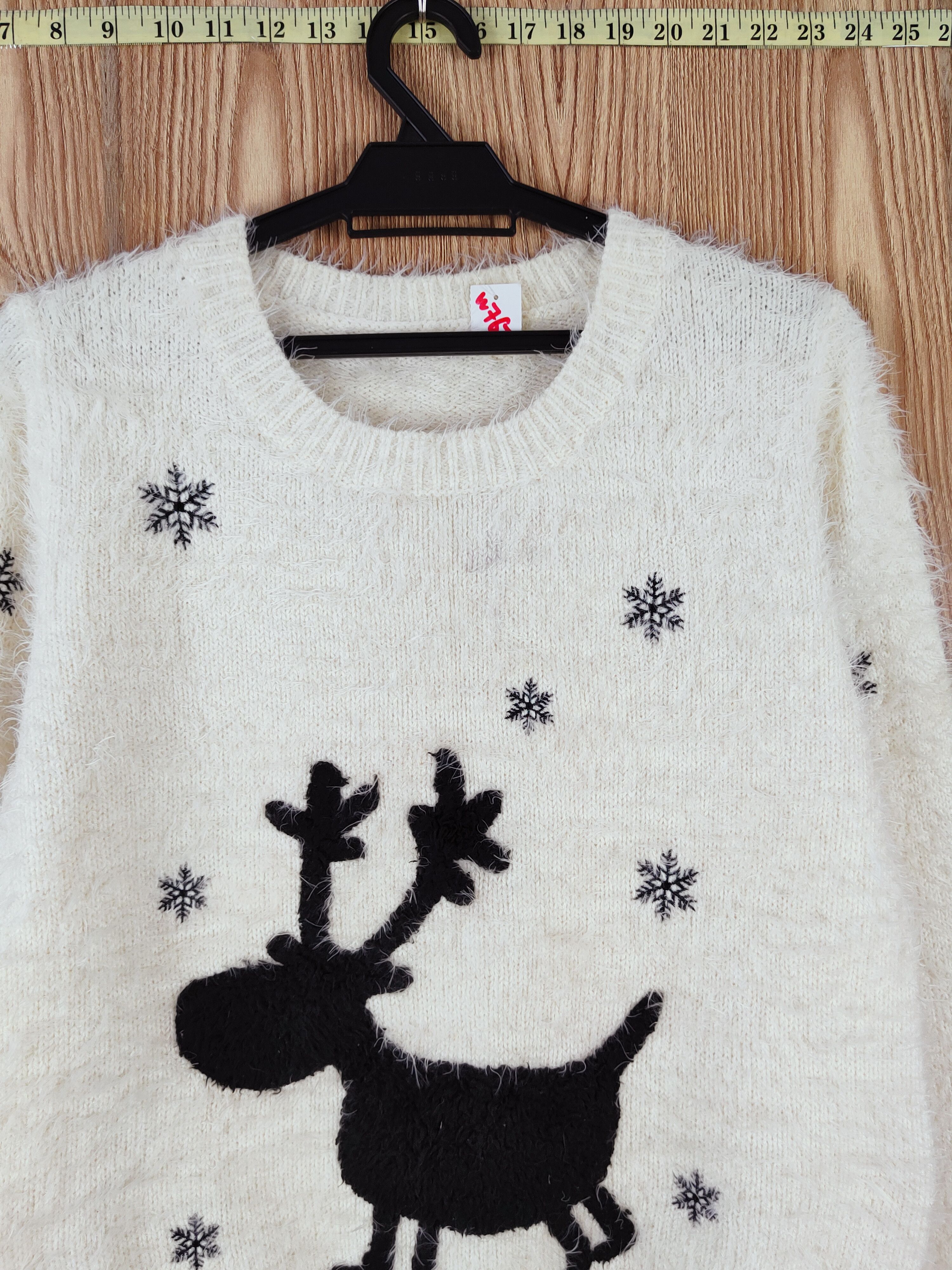 Japanese Brand Japan christmas deer Shag Shaggy Fur Mohair Knitwear #W767 Size M / US 6-8 / IT 42-44 - 2 Thumbnail