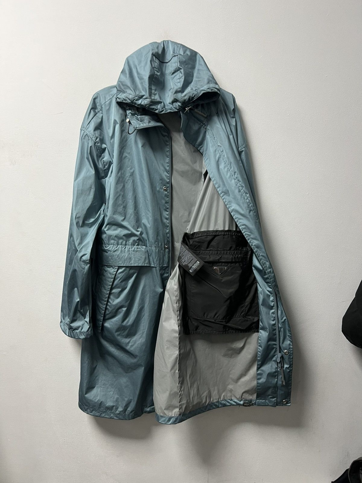 Prada Prada Archive Vintage Nylon Trench Coat Metal Logo Luxury