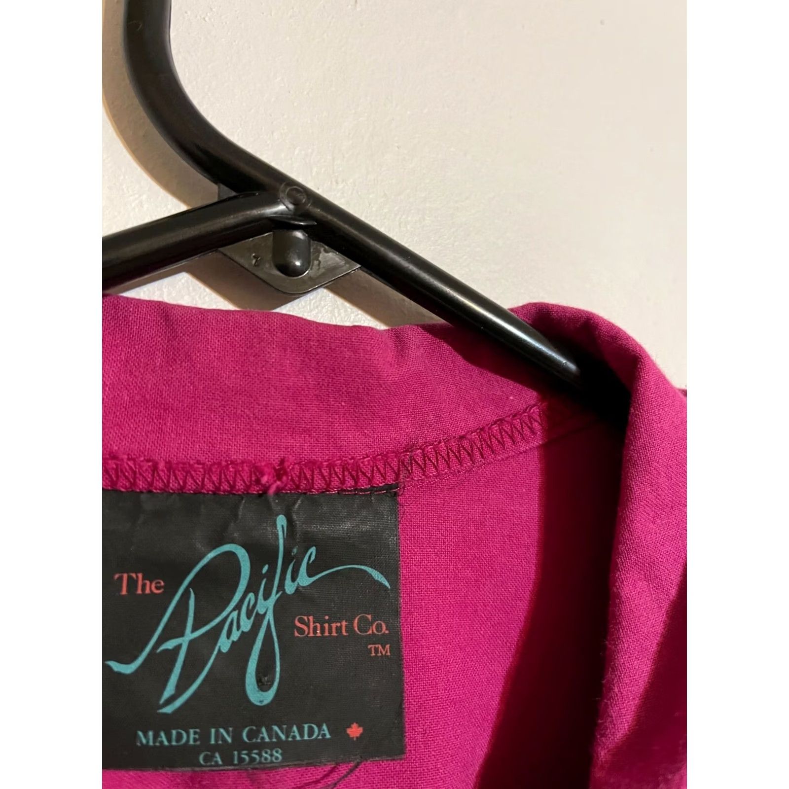 CO VINTAGE Pacific Shirt Co Jacket Pink Cotton Vancouver Canada Made in Canada Mens S Size US S / EU 44-46 / 1 - 3 Thumbnail