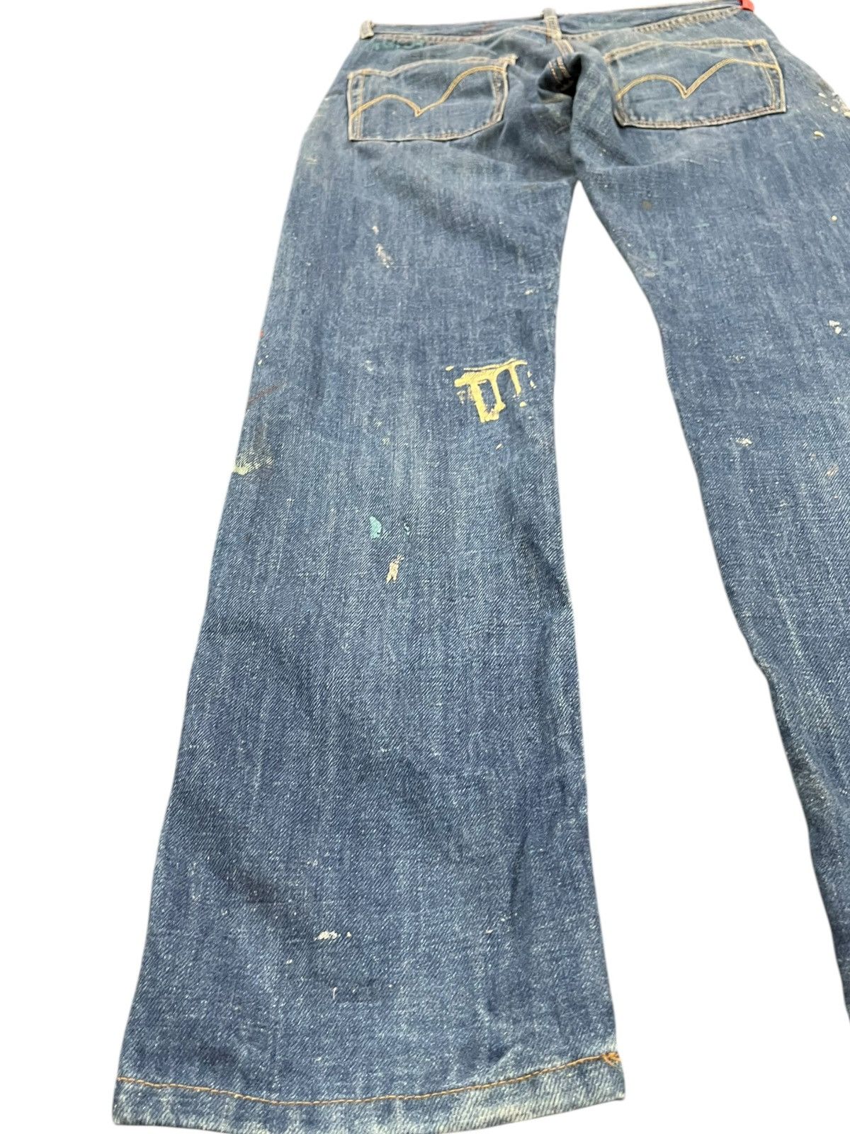 LVC × Levi's × Levi's Vintage Clothing Vintage Levi’s 201 Selvedge Paint Splatter Denim Size US 32 / EU 48 - 11 Thumbnail