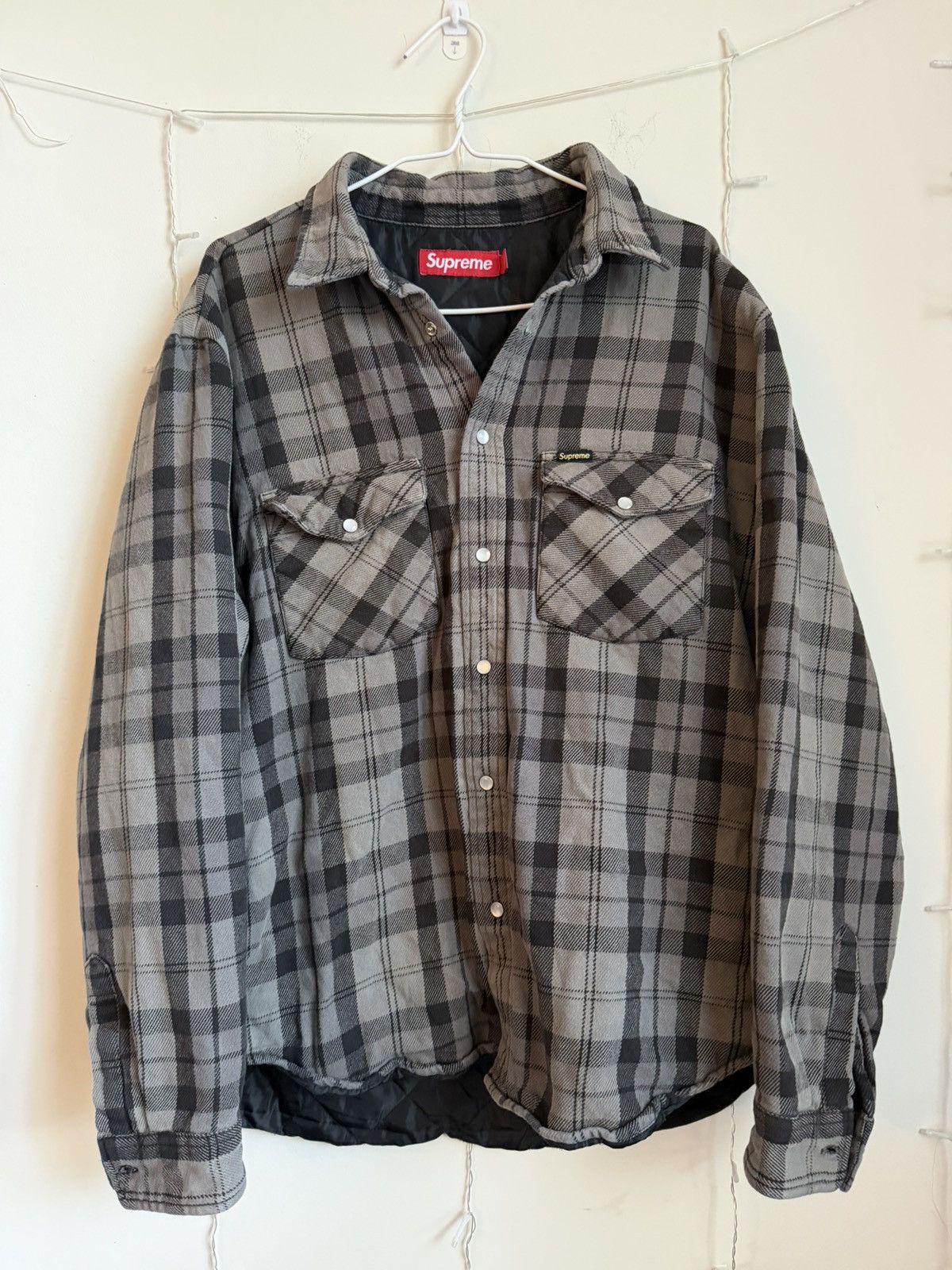 Supreme × Undercover Supreme Undercover Flannel Shirt Grey Plaid