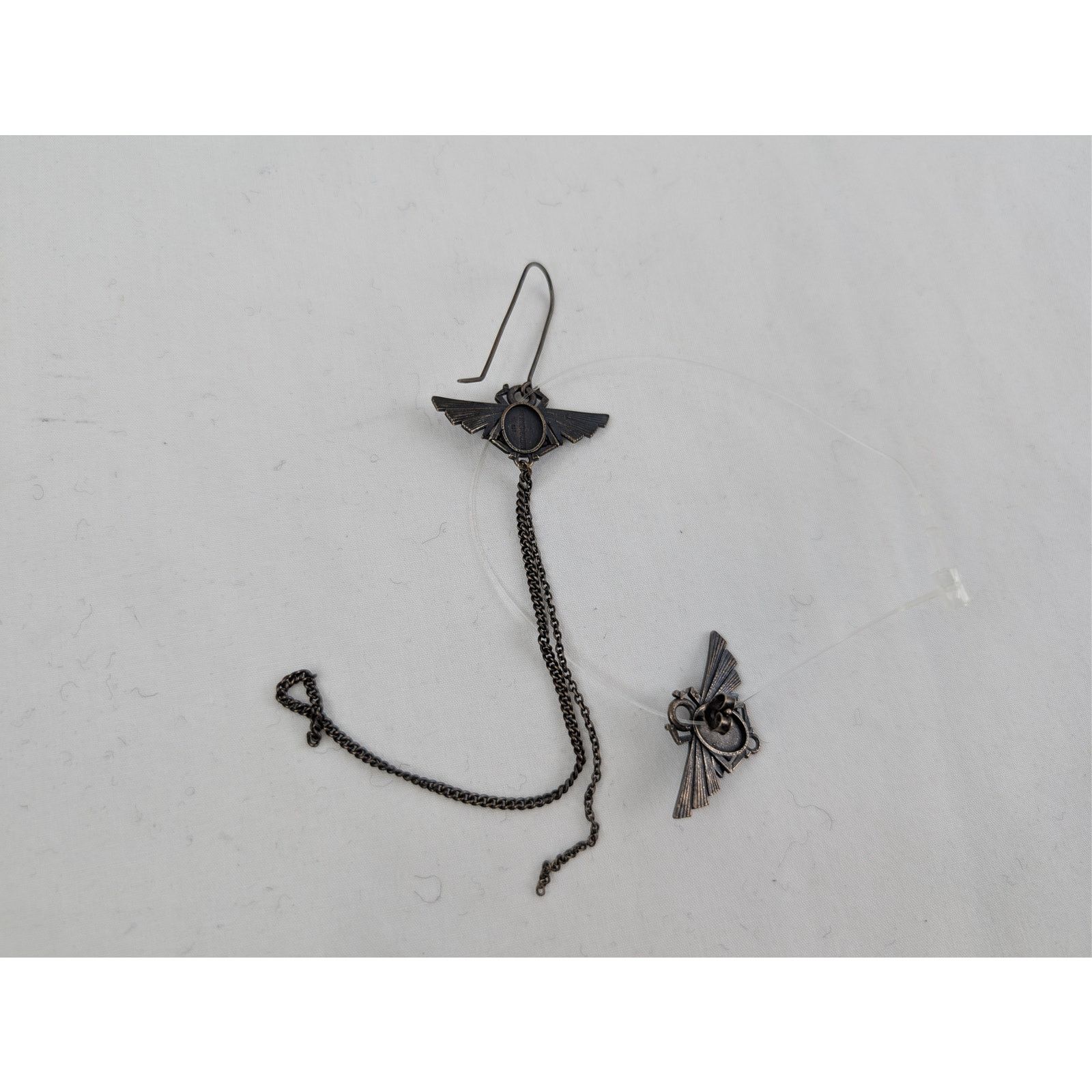 Ann Demeulemeester o1rshd1 Size: OS / Stone Beetle Earrings in Silver Size ONE SIZE - 6 Thumbnail
