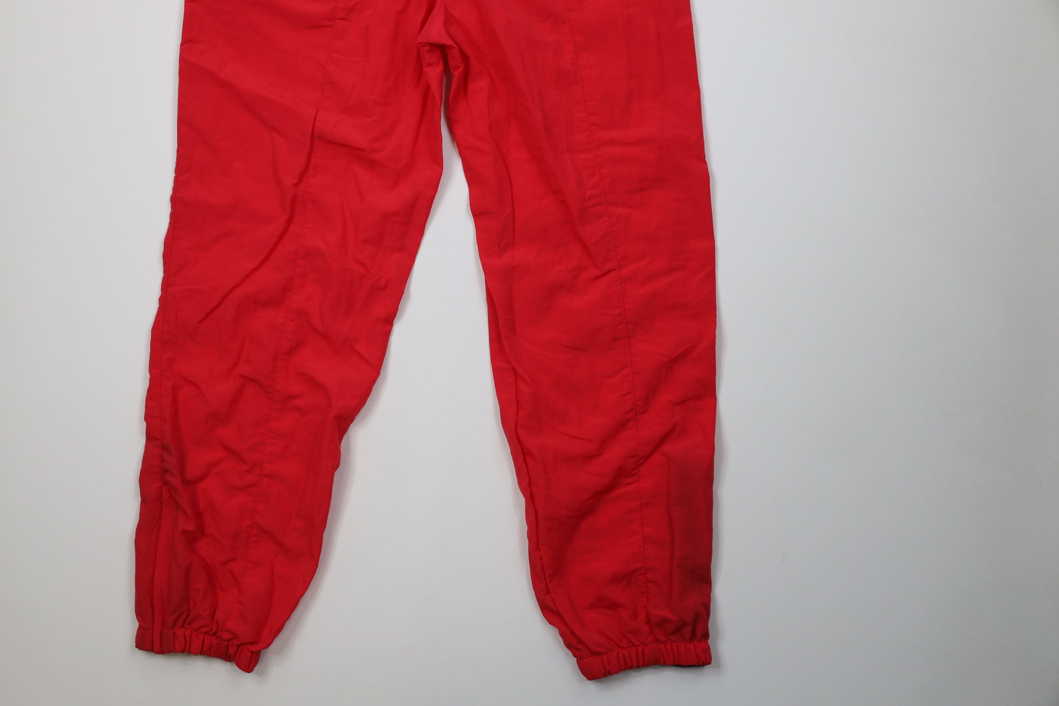 Vintage Vintage 90s Streetwear Blank Windbreaker Joggers Pants Red Size US 34 / EU 50 - 13 Thumbnail