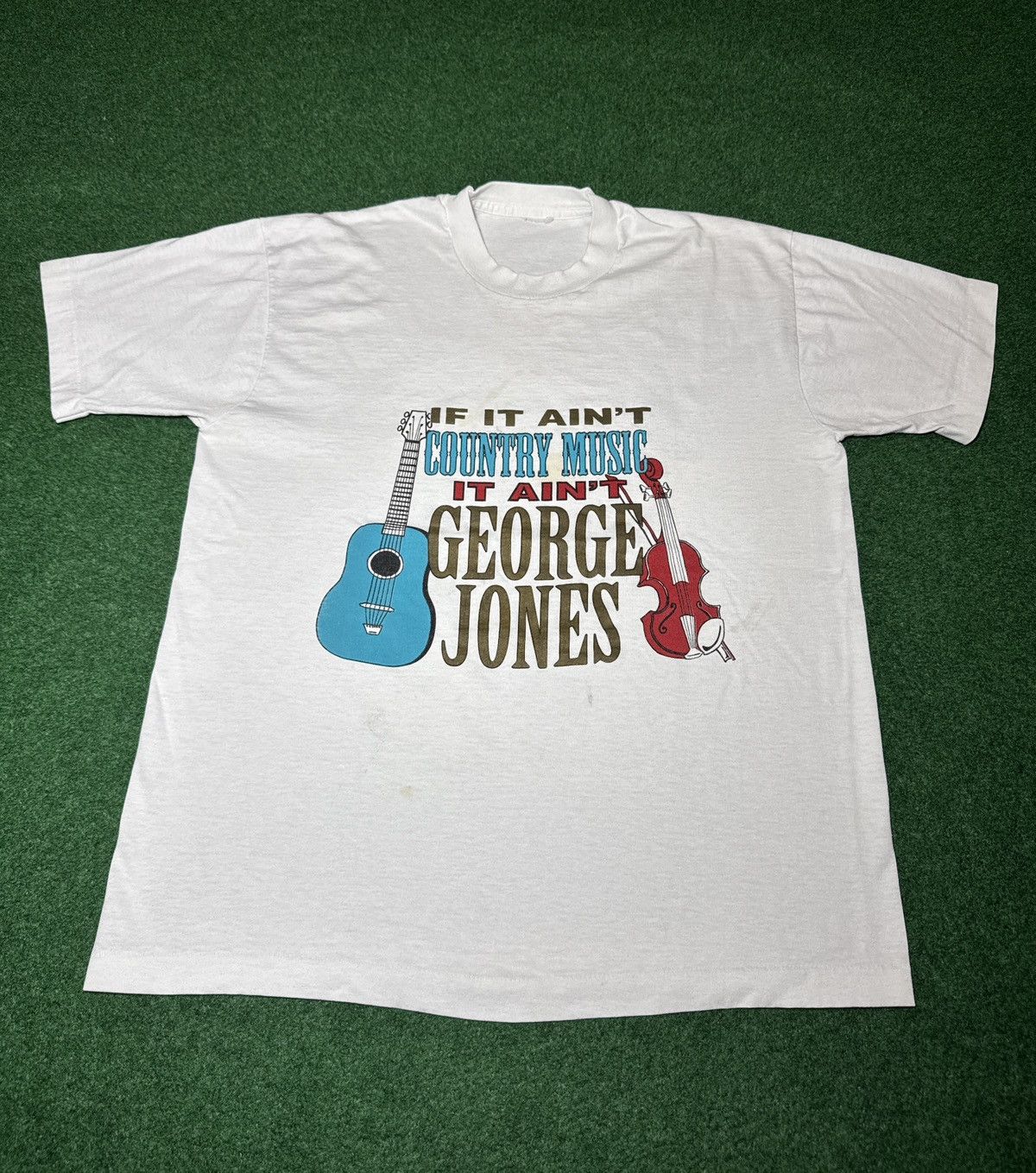 Band Tees George Jones Country Concert Large 21x27 No Show T Shirt Size US L / EU 52-54 / 3 - 1 Thumbnail