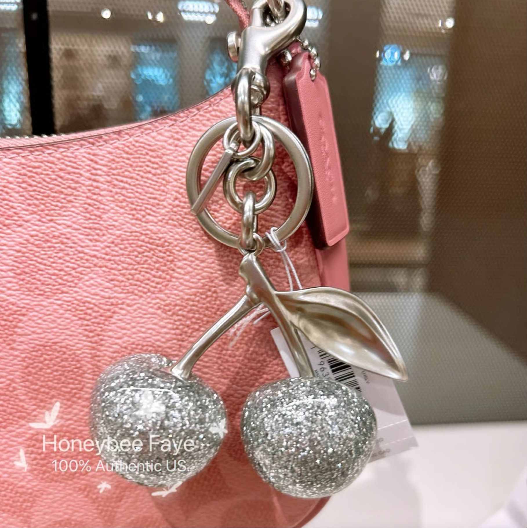Coach NWT Coach Cherry Bag Charm/keychain sliver color Size ONE SIZE - 1 Thumbnail