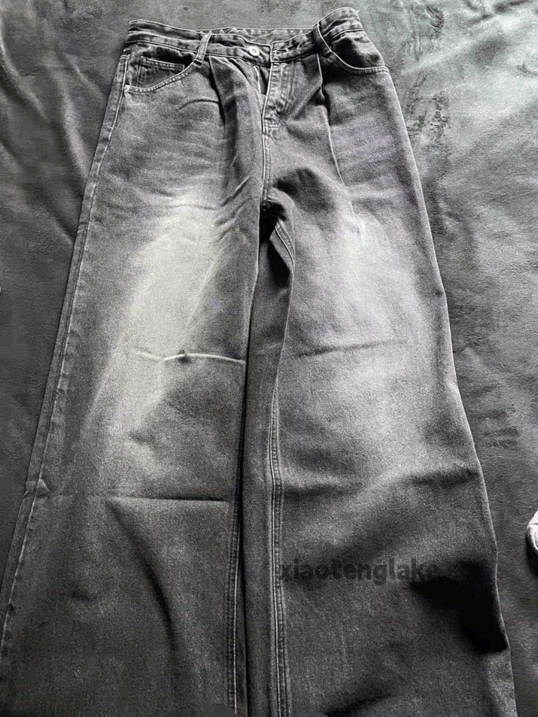 Jean × Vintage loose baggy washed faded skate hiphop jeans Size US 30 / EU 46 - 8 Thumbnail