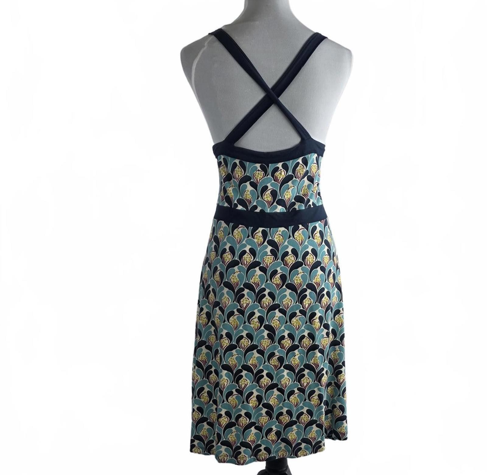 Unknown London King Louie Sleeveless Wrap-Front Dress – Retro Fan Print Size XL / US 12-14 / IT 48-50 - 4 Thumbnail