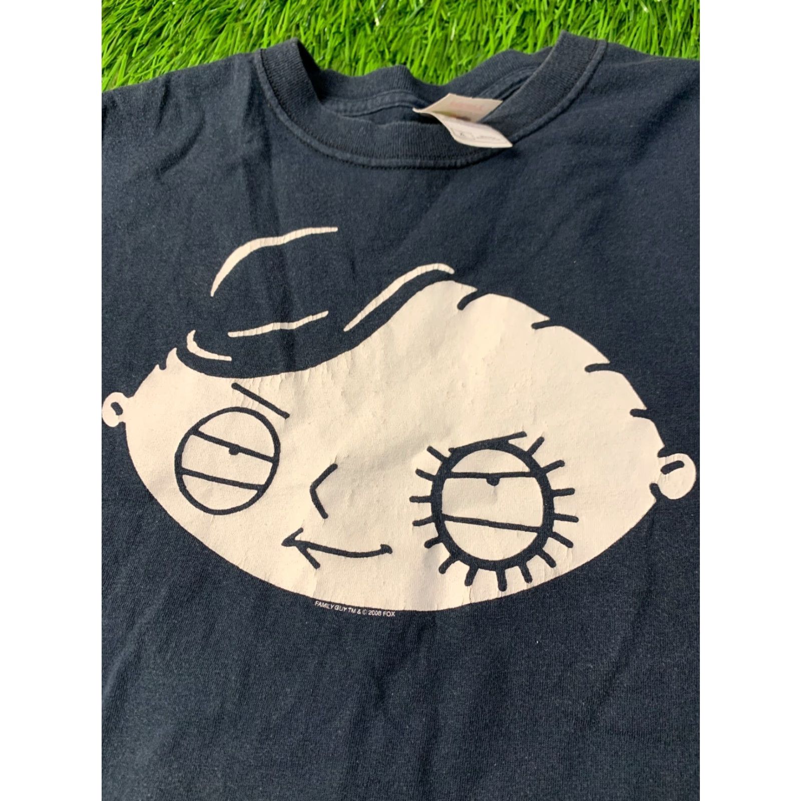 Fruit Of The Loom FAMILY GUY Stewie 2008 MEN Shirt XL Black Fruit of the Loom 100% Cotton Tee Cartoon Print Genders Mens Size US XL / EU 56 / 4 - 3 Thumbnail