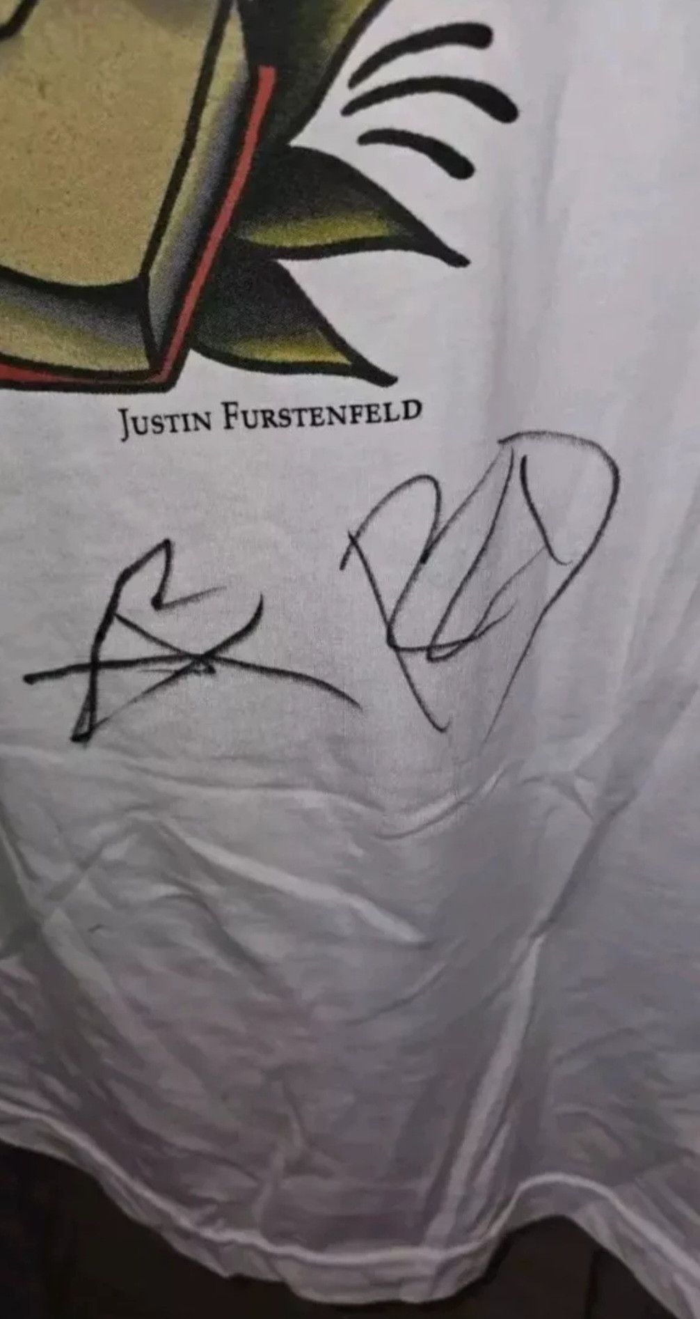 Canvas SIGNED Blue October 2017 Tour Shirt Justin Furstenfeld, Ryan Size US L / EU 52-54 / 3 - 4 Thumbnail