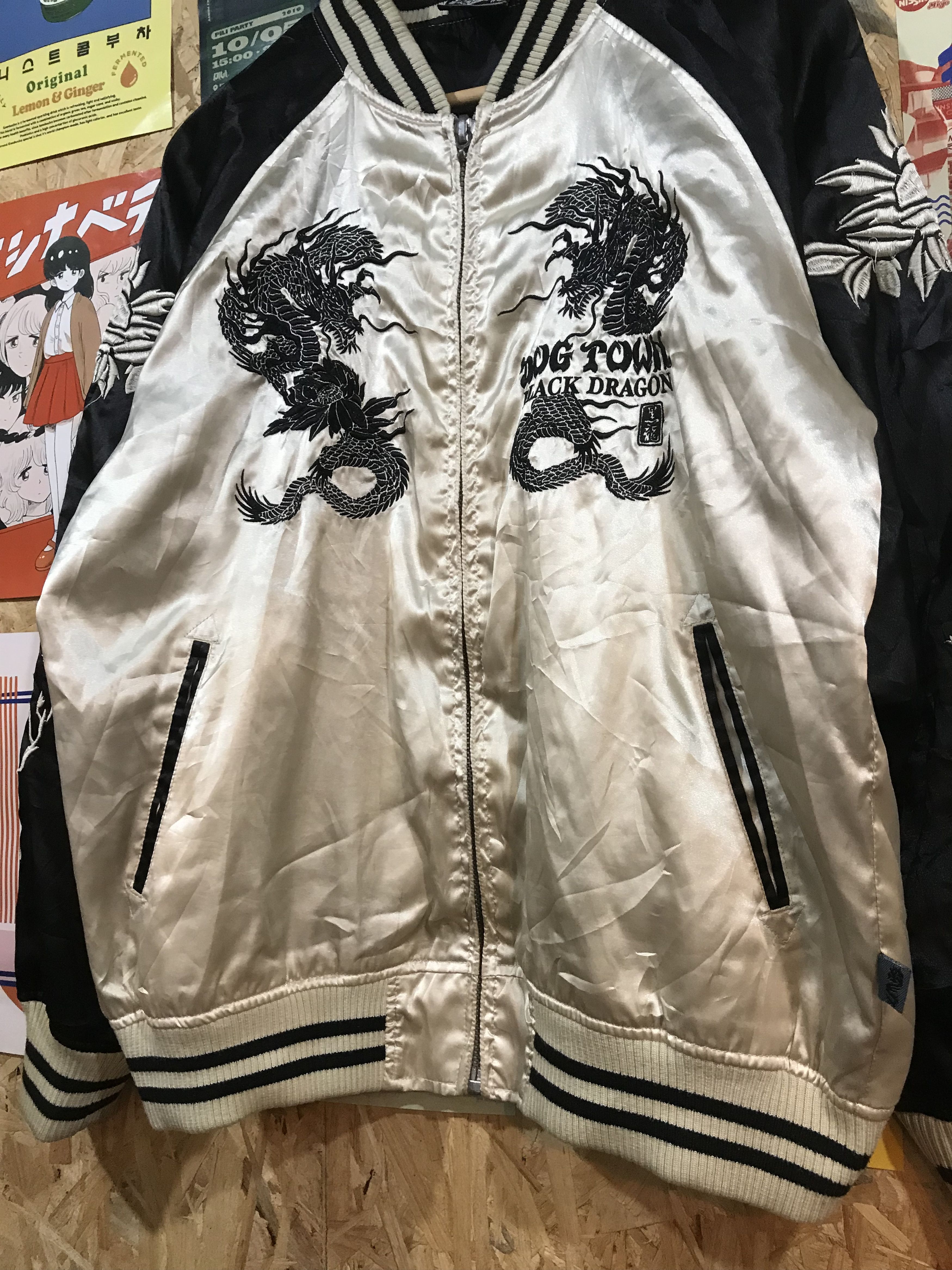 Dogtown Dogtown Black Dragon Skull Flower Dragon Hawk Embroidery Size US L / EU 52-54 / 3 - 4 Thumbnail