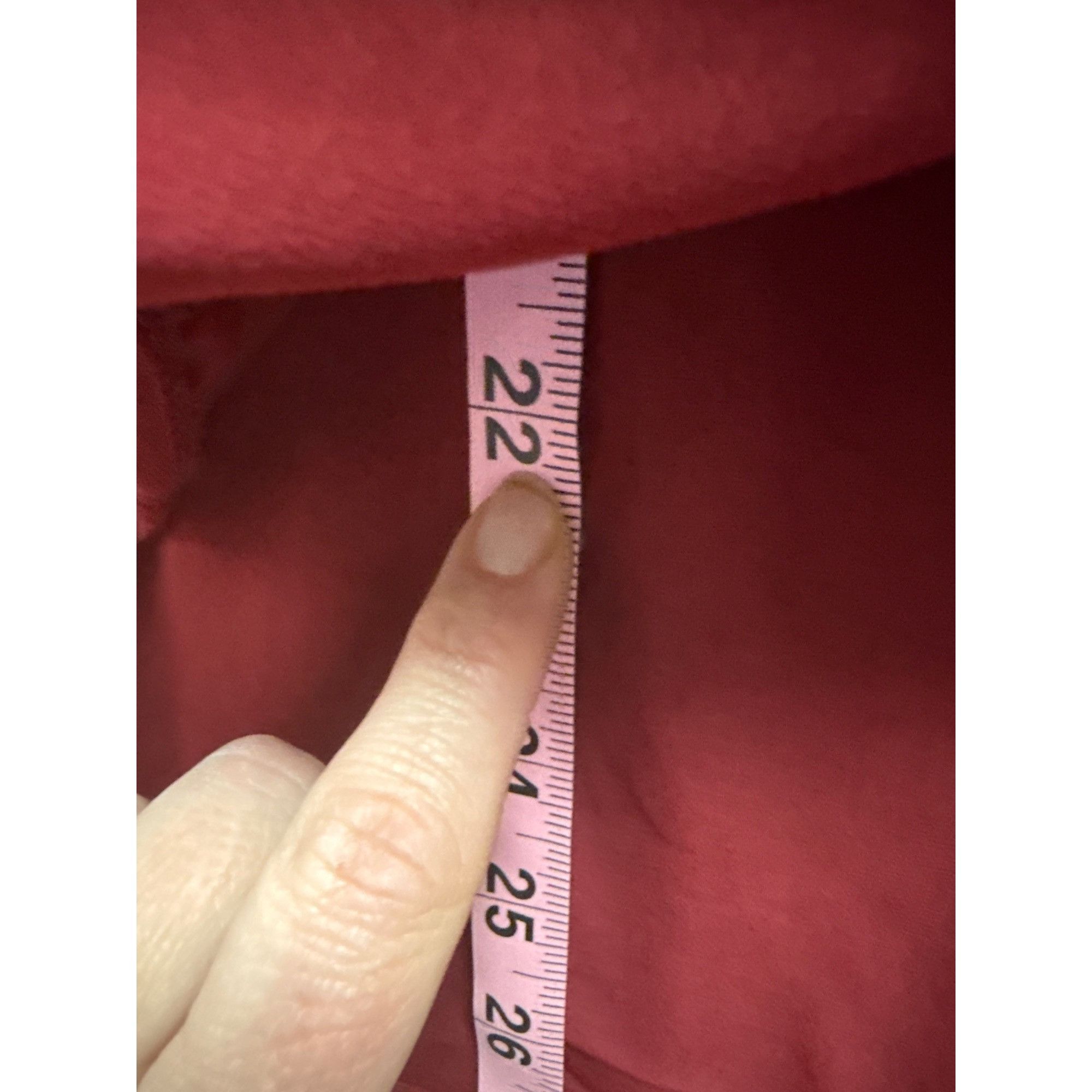 Other Women's Burgundy Blouse With Roll-Up Sleeves & Buttoned Fron Size XL / US 12-14 / IT 48-50 - 11 Thumbnail