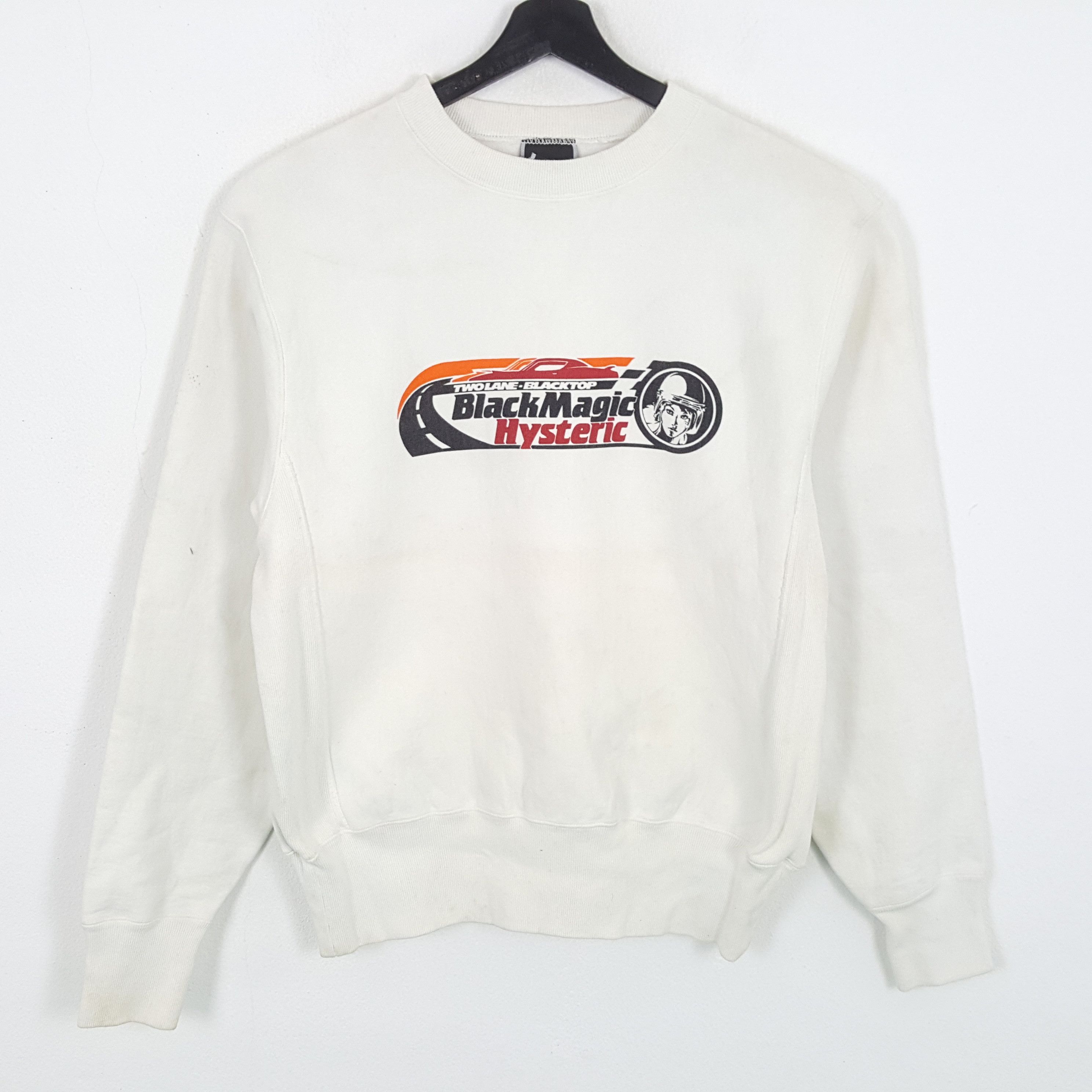 Hysteric Glamour HYSTERIC GLAMOUR Black Magic Racing Style Sweatshirt Size US M / EU 48-50 / 2 - 1 Thumbnail
