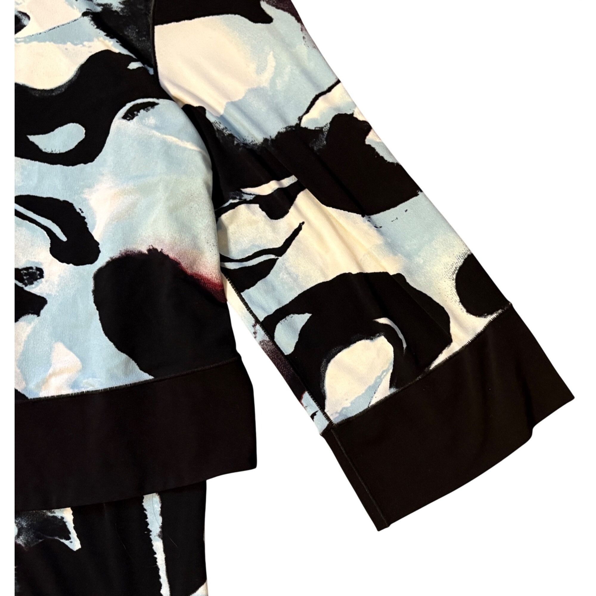Other Eva Varro XL Tunic Dress 3/4 Sleeves Layered Stretch Knit Je Size XL / US 12-14 / IT 48-50 - 4 Thumbnail