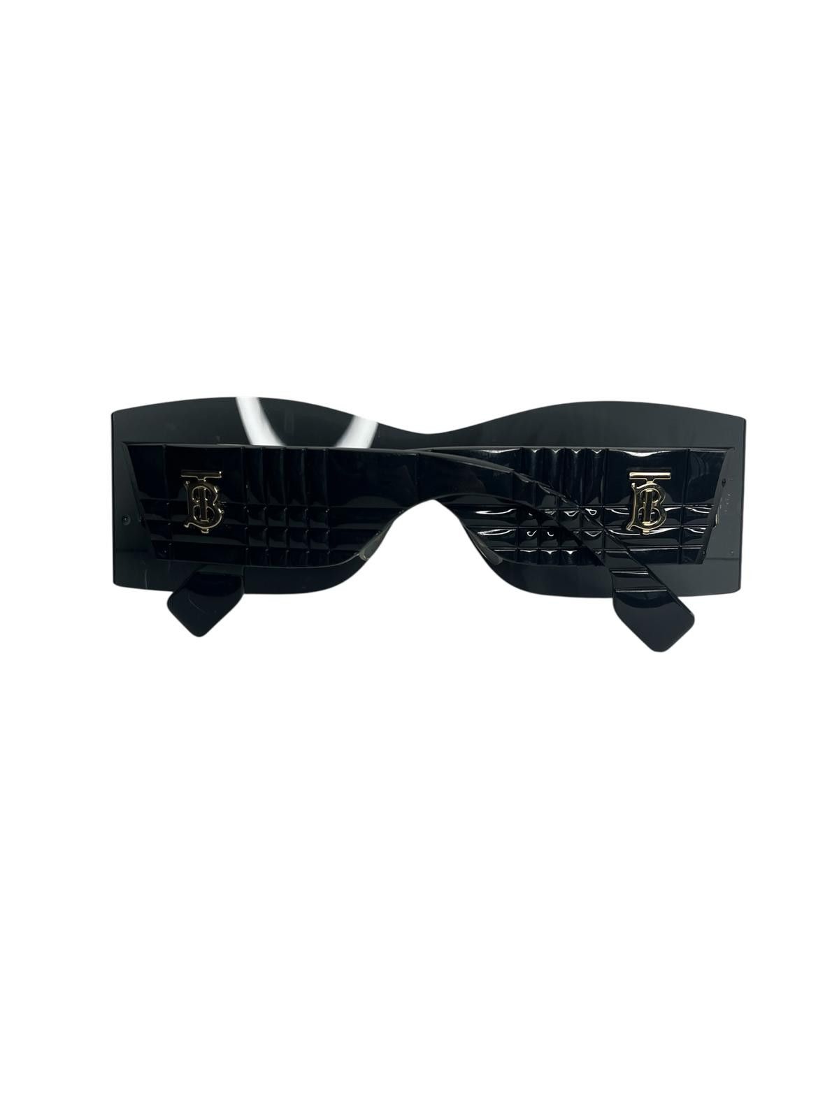 Burberry Burberry Shield Visor Sunglasses TB Logo Black Size ONE SIZE - 7 Thumbnail