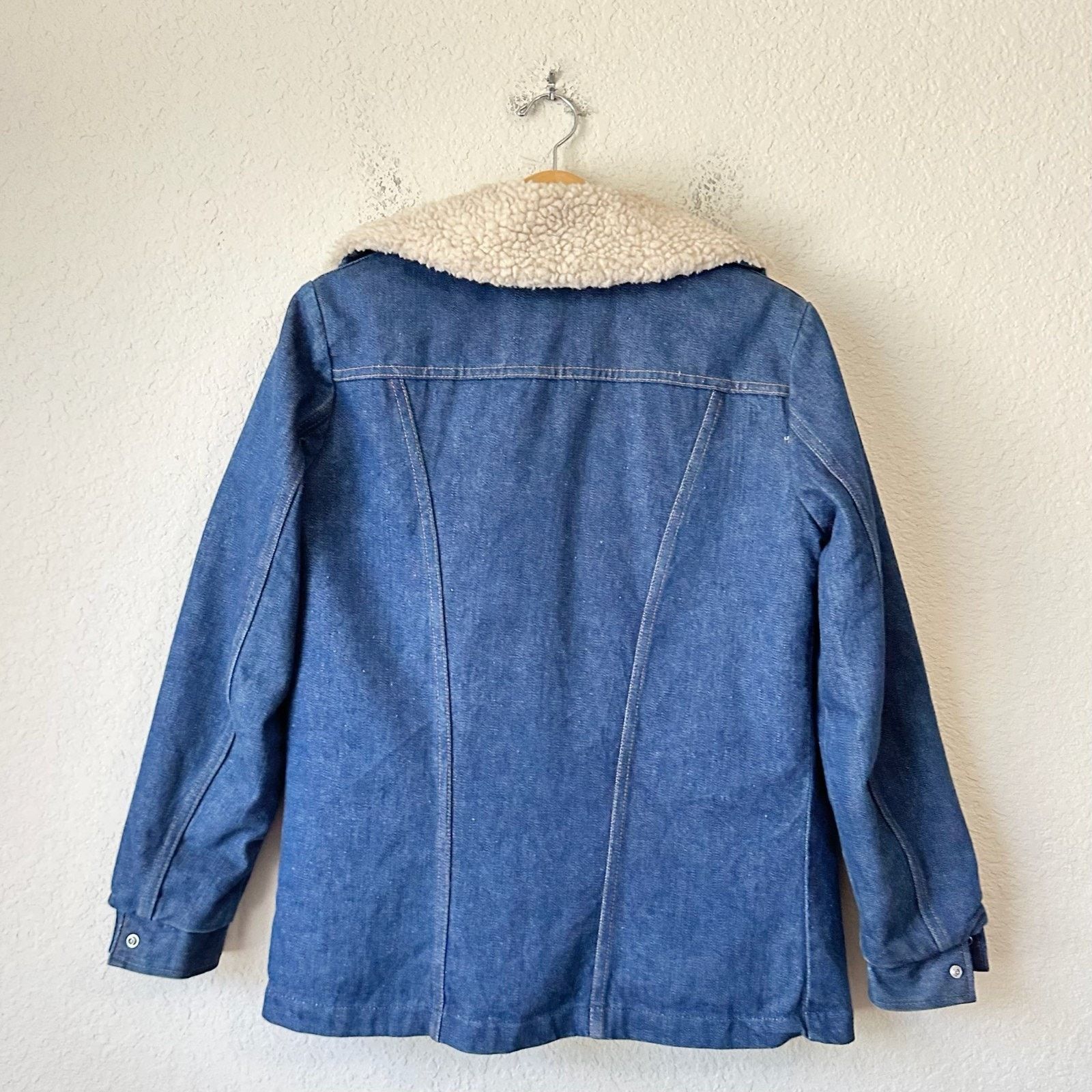 Wrangler VINTAGE WRANGLER Wrange Coat Jacket Sherpa Lined Western 70s Size US S / EU 44-46 / 1 - 2 Thumbnail