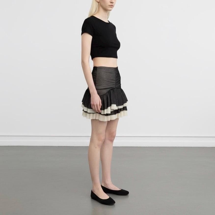 Other The Morgan de Toi Mini Layered Mesh Mini Skirt Size 27" / US 4 / IT 40 - 2 Thumbnail