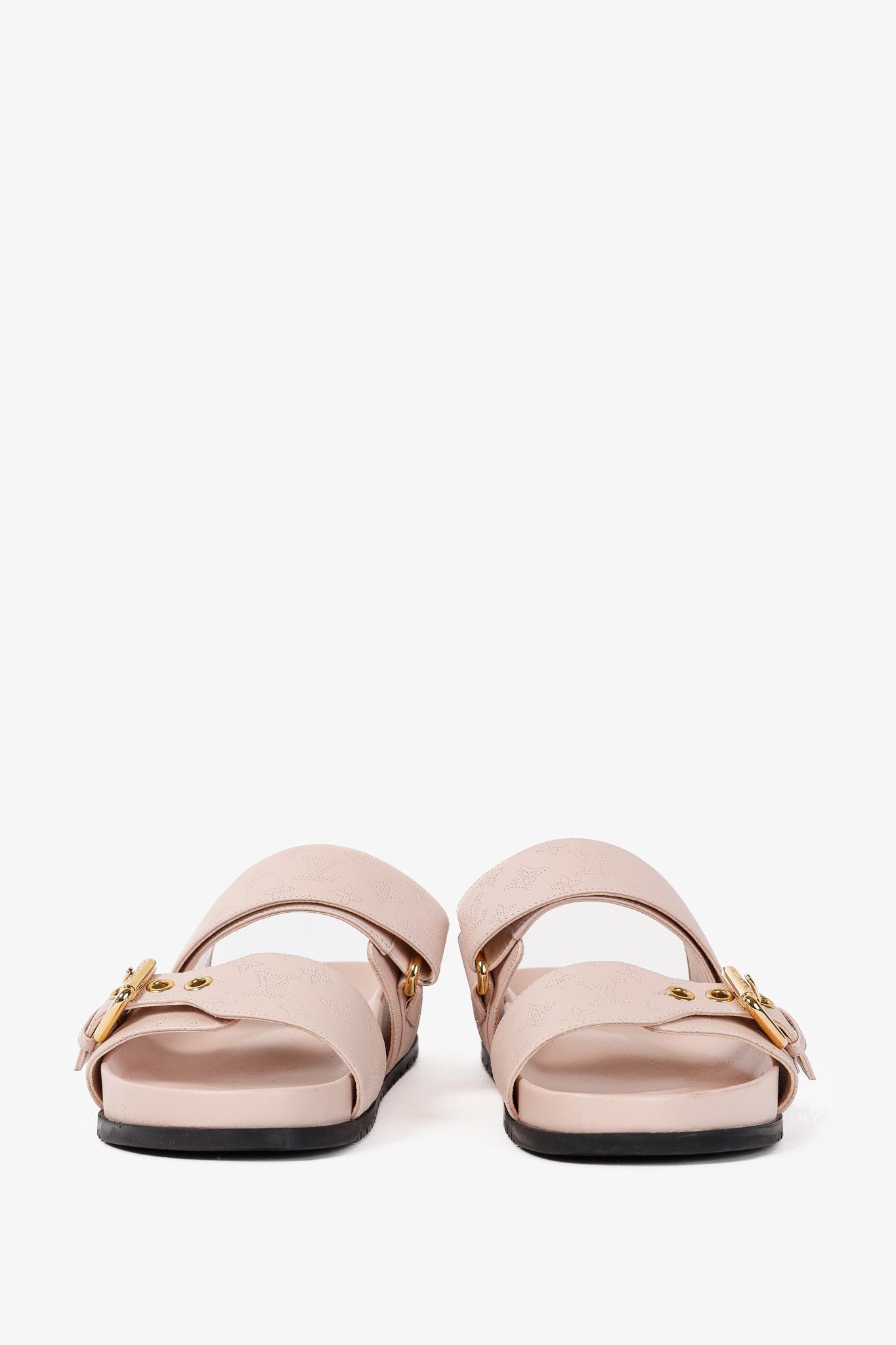 Louis Vuitton Louis Vuitton Bom Dia Light Pink Flat Comfort Sandal Mules Size US 4.5 / IT 34.5 - 3 Thumbnail