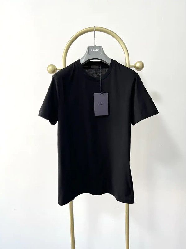 Prada Prada Black Cotton Men's T-Shirt XL Size US XL / EU 56 / 4 - 1 Thumbnail