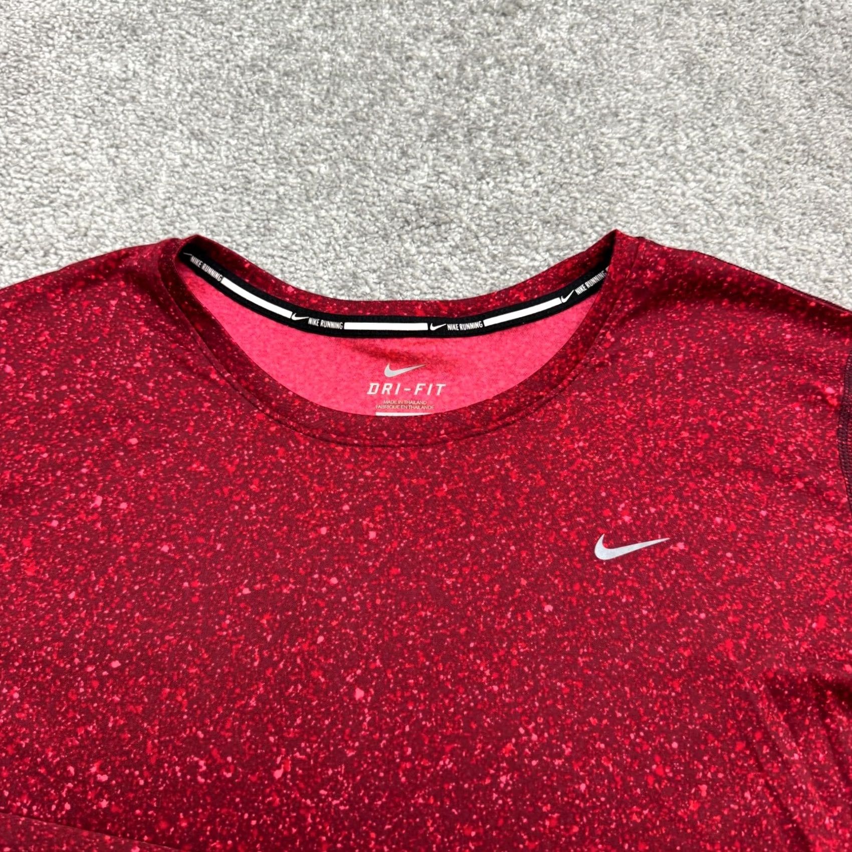 Nike Nike Dri-Fit Long Sleeve Active T-Shirt Mens XL Heather Red Crew Neck NWT Size US XL / EU 56 / 4 - 5 Thumbnail
