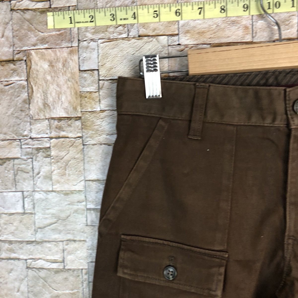 Japanese Brand Comme Ca Commune Dark Brown Cargo Multipocket Pants #A626 Size US 28 / EU 44 - 7 Thumbnail